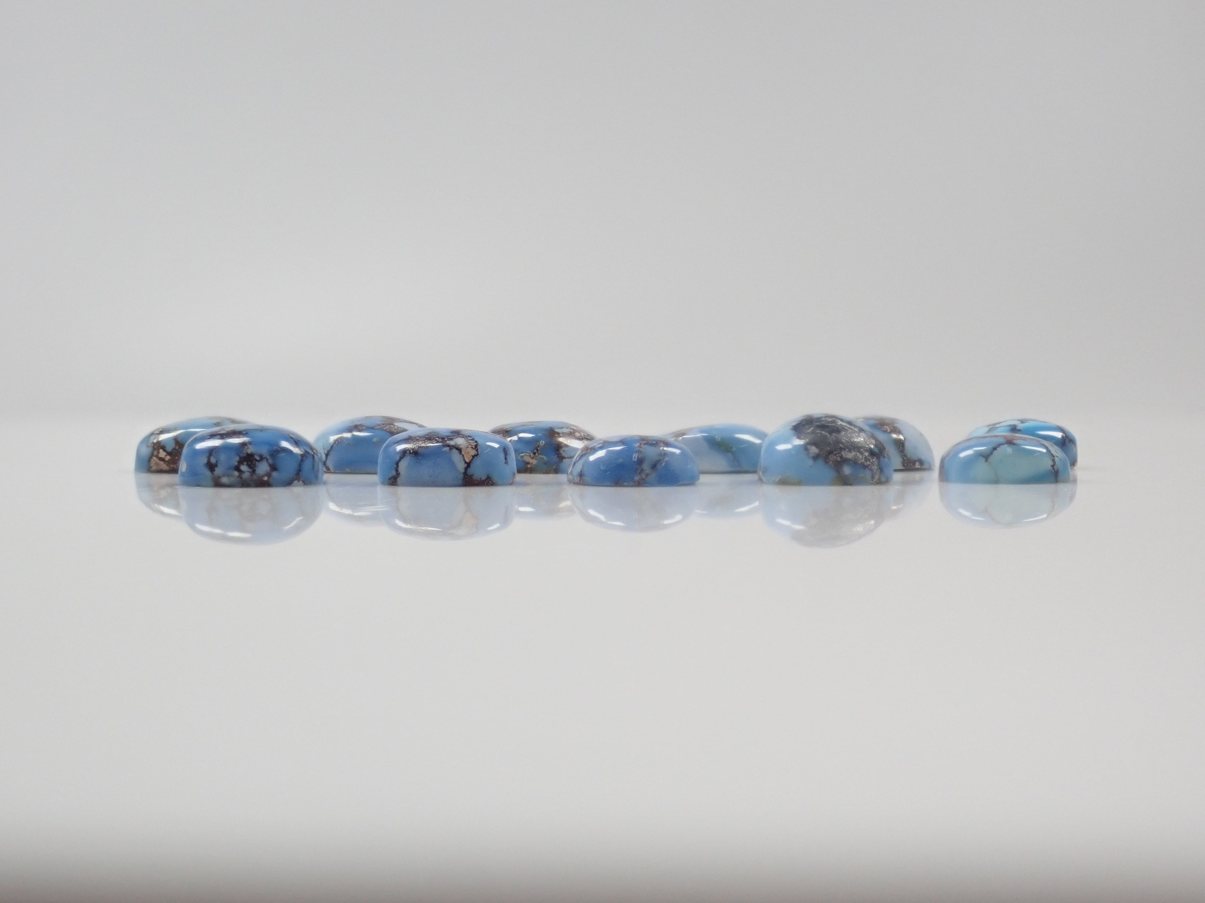 【2/28 22時販売】《限定11石》カザフスタン産ゴールデンヒルターコイズ（トルコ石,12月誕生石,平均1.3ct）《複数購入割引有》　