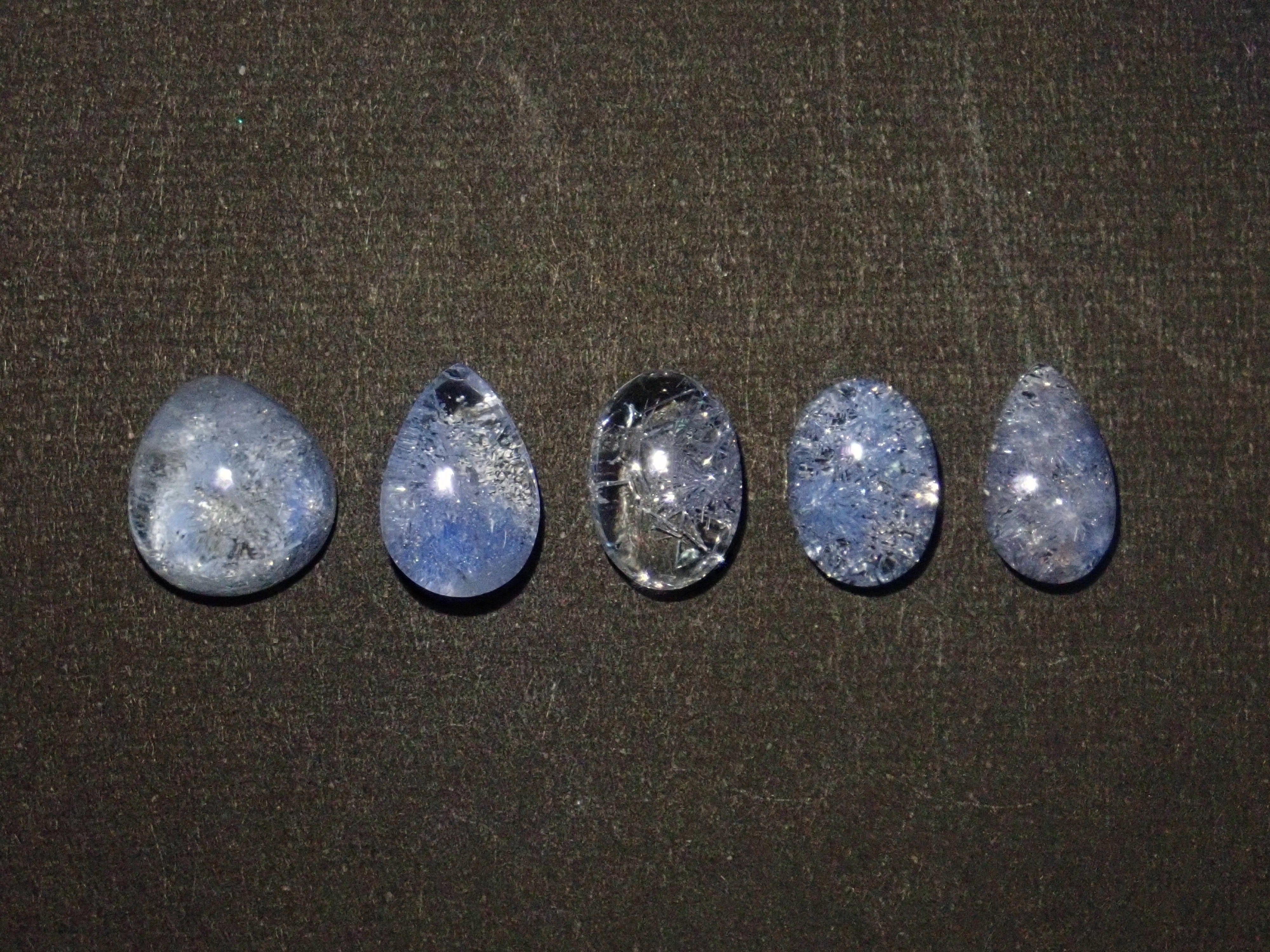 Limited to 5 stones: Brazilian Dumortierite in Quartz 1 loose stone. Discounts available for multiple purchases.