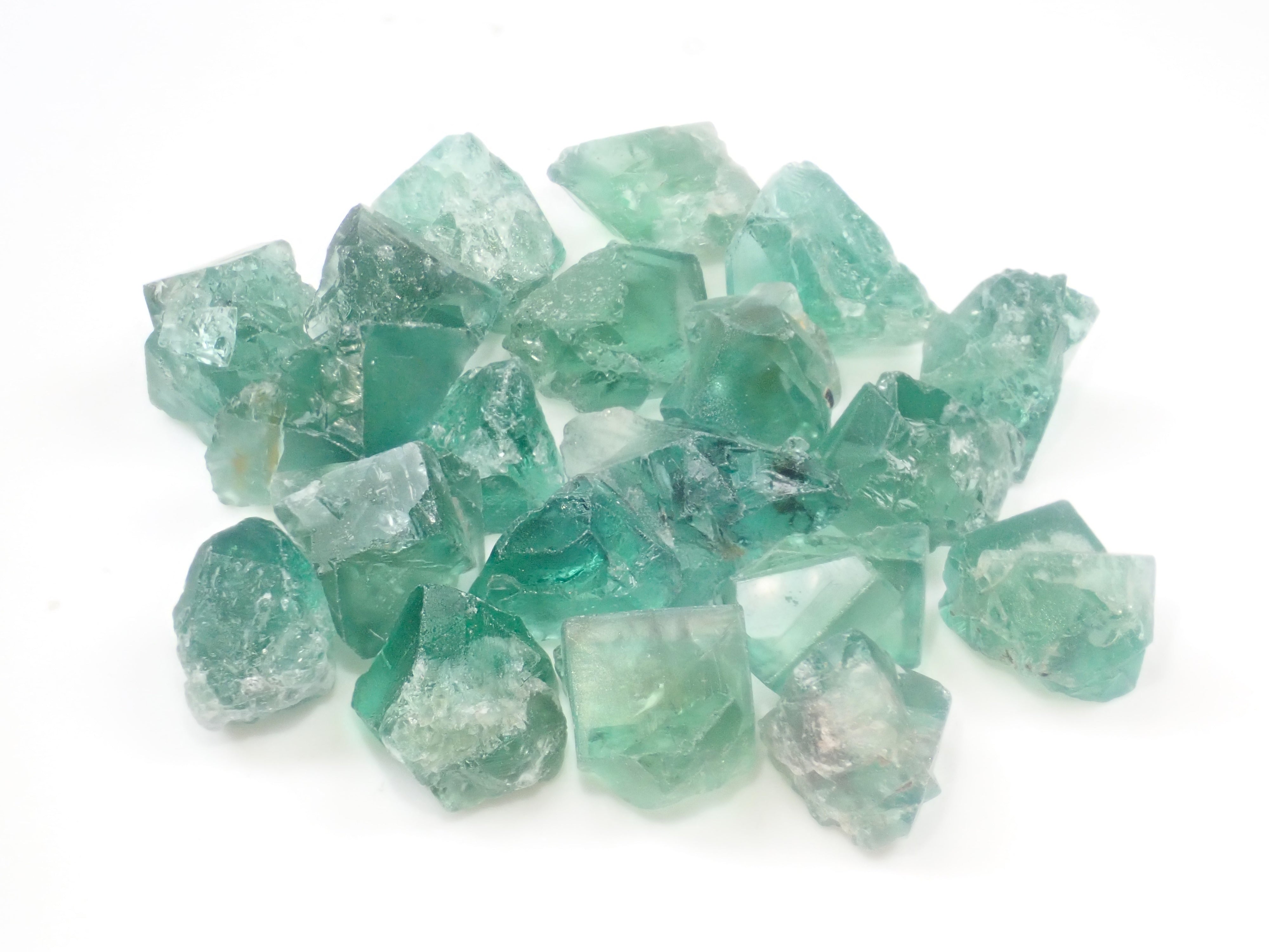 [On sale from 10pm on 2/15] [New in Tucson] Set of 2 fluorite rough stones from Diana Maria and Lady Annabella in the UK [Multiple purchase discounts available]