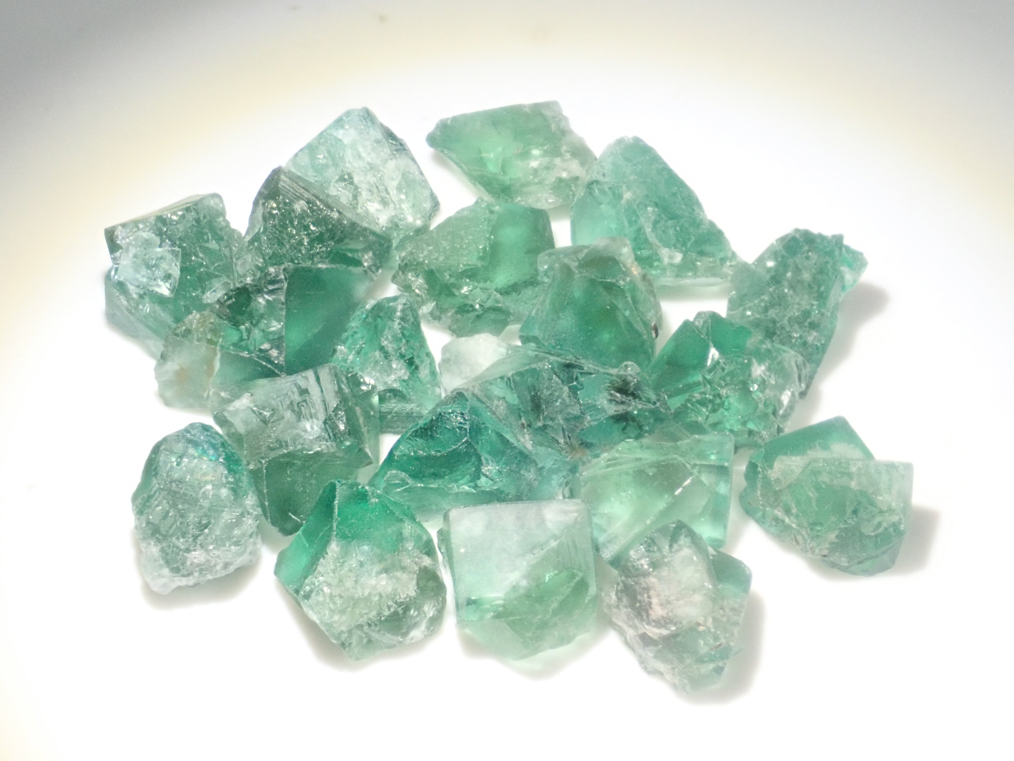 [On sale from 10pm on 2/15] [New in Tucson] Set of 2 fluorite rough stones from Diana Maria and Lady Annabella in the UK [Multiple purchase discounts available]