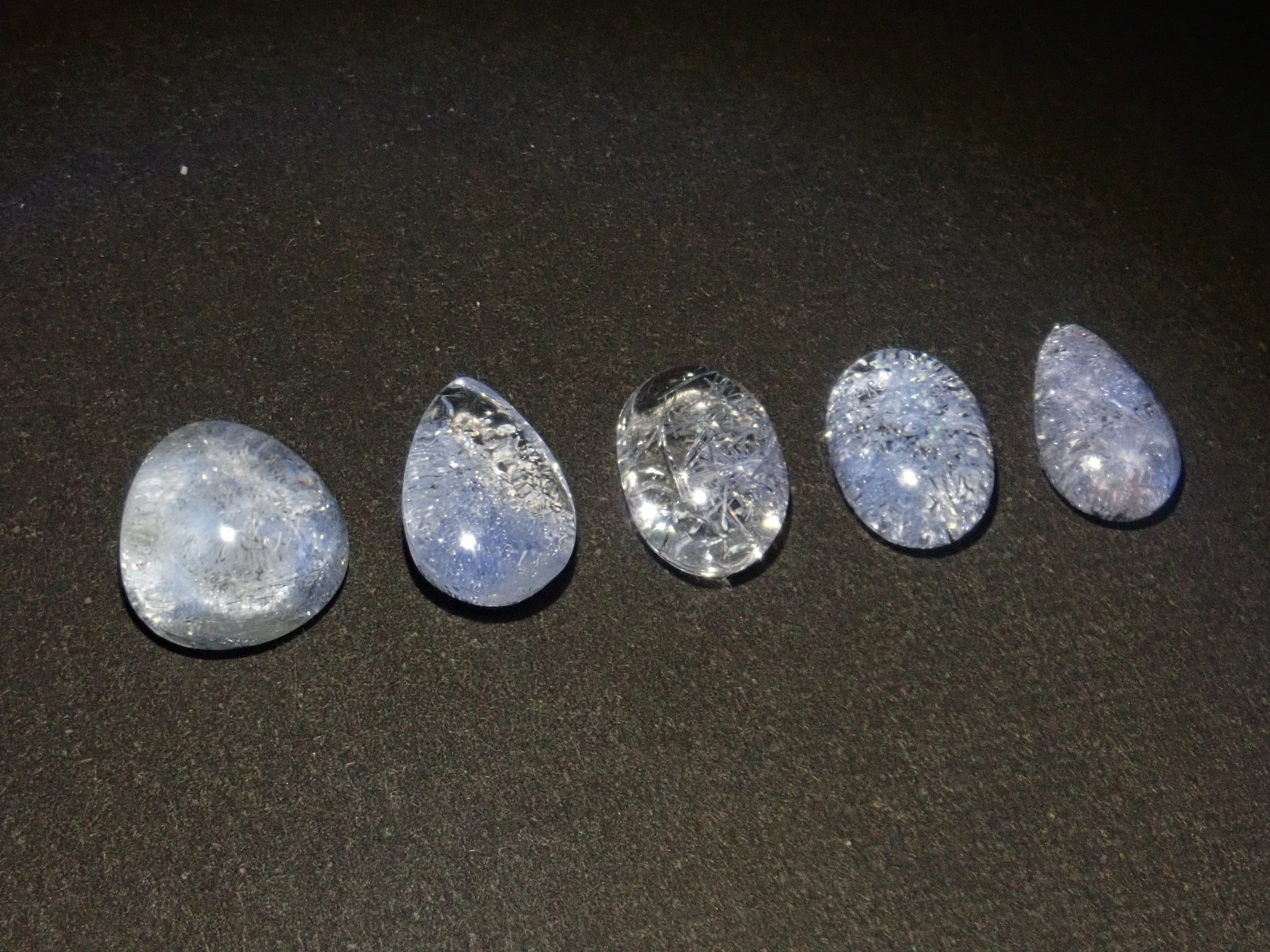 Limited to 5 stones: Brazilian Dumortierite in Quartz 1 loose stone. Discounts available for multiple purchases.