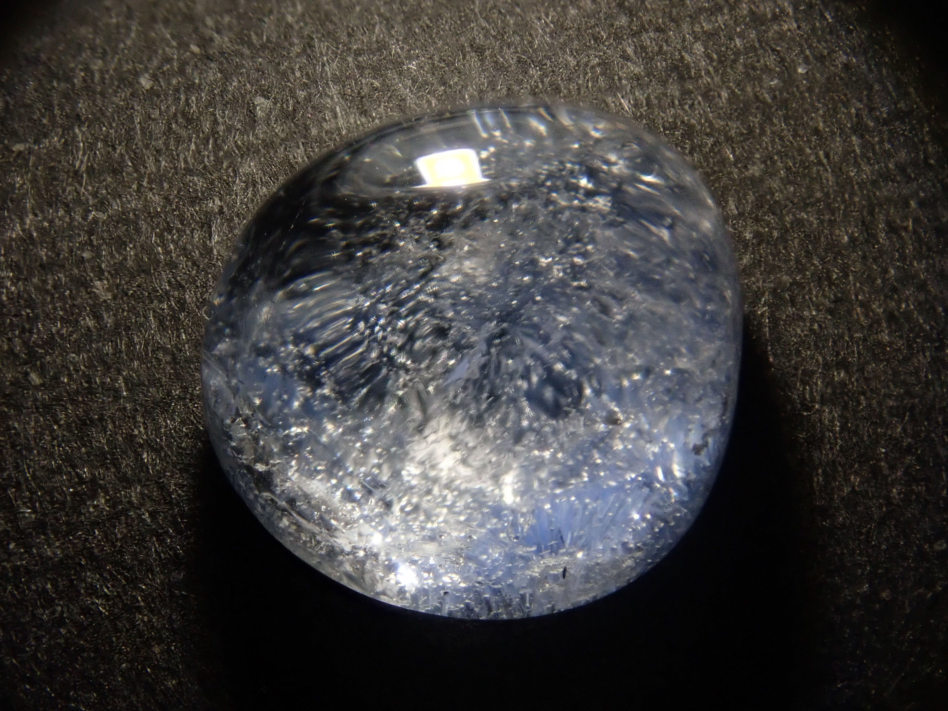 Limited to 5 stones: Brazilian Dumortierite in Quartz 1 loose stone. Discounts available for multiple purchases.