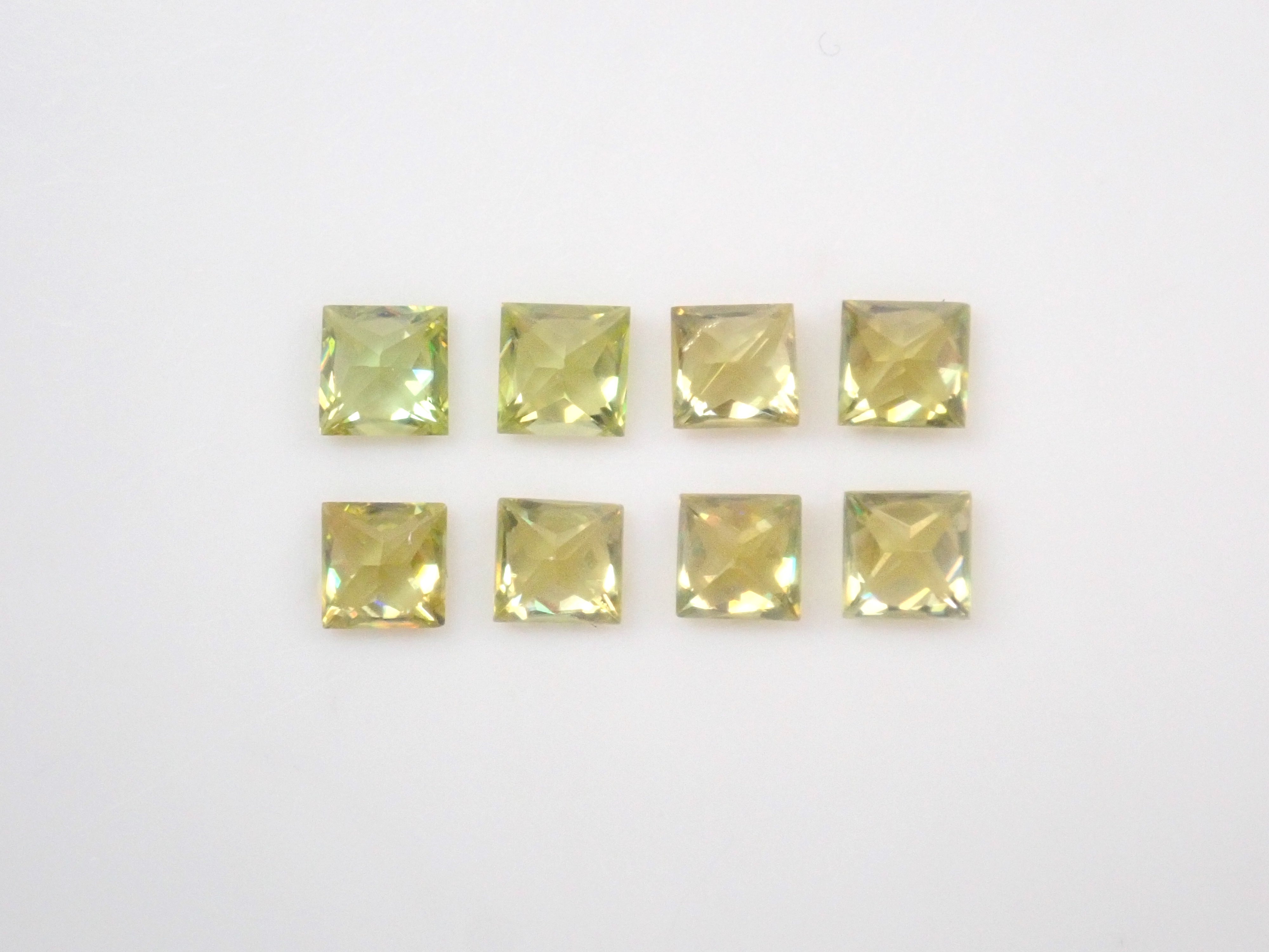 Limited to 8 stones: 1 loose sphene stone from Madagascar (3mm, princess cut) Multiple purchase discounts available