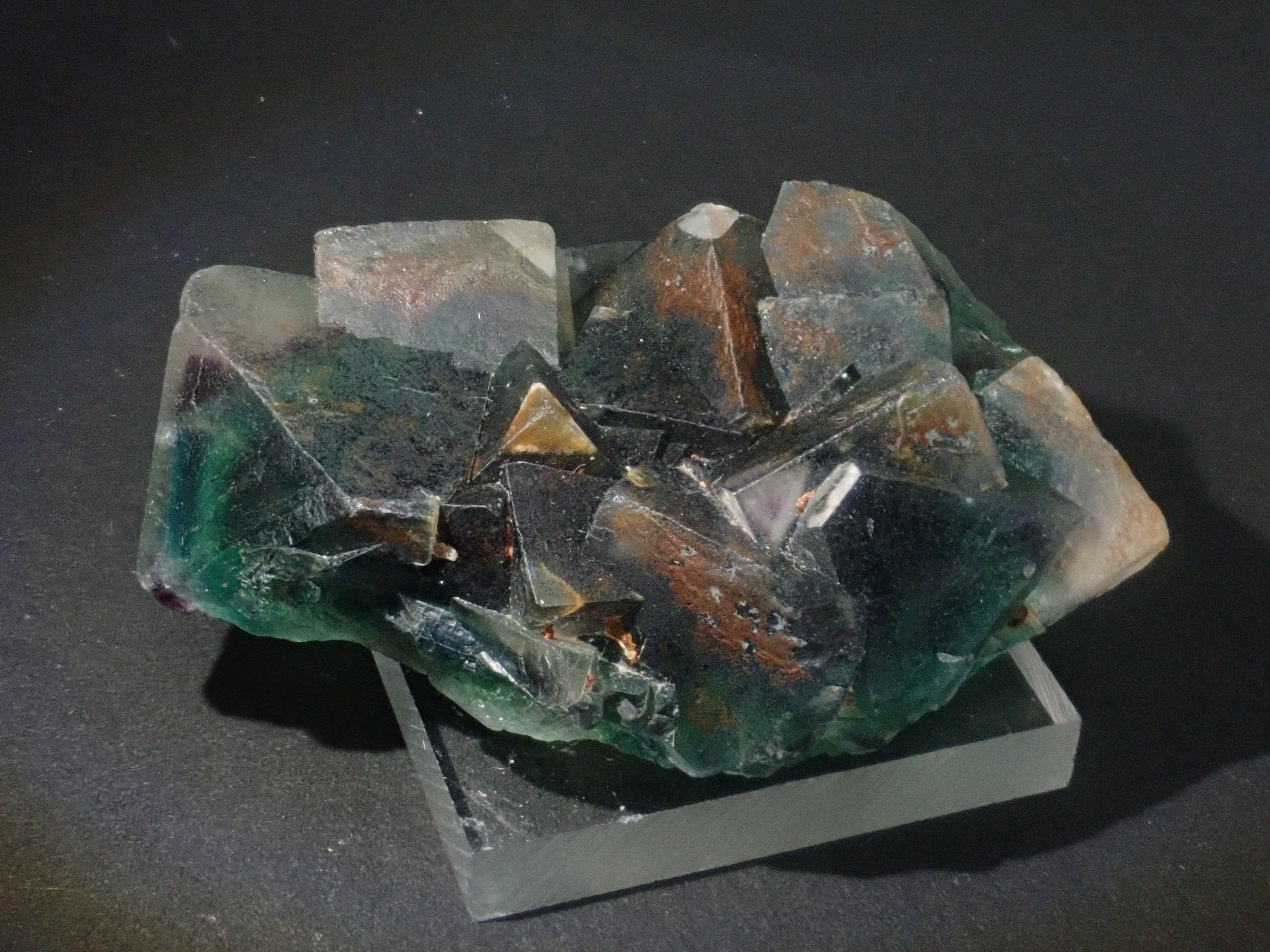 Fluorite rough stone from Namibia 5.0 x 6.3 x 2.0cm