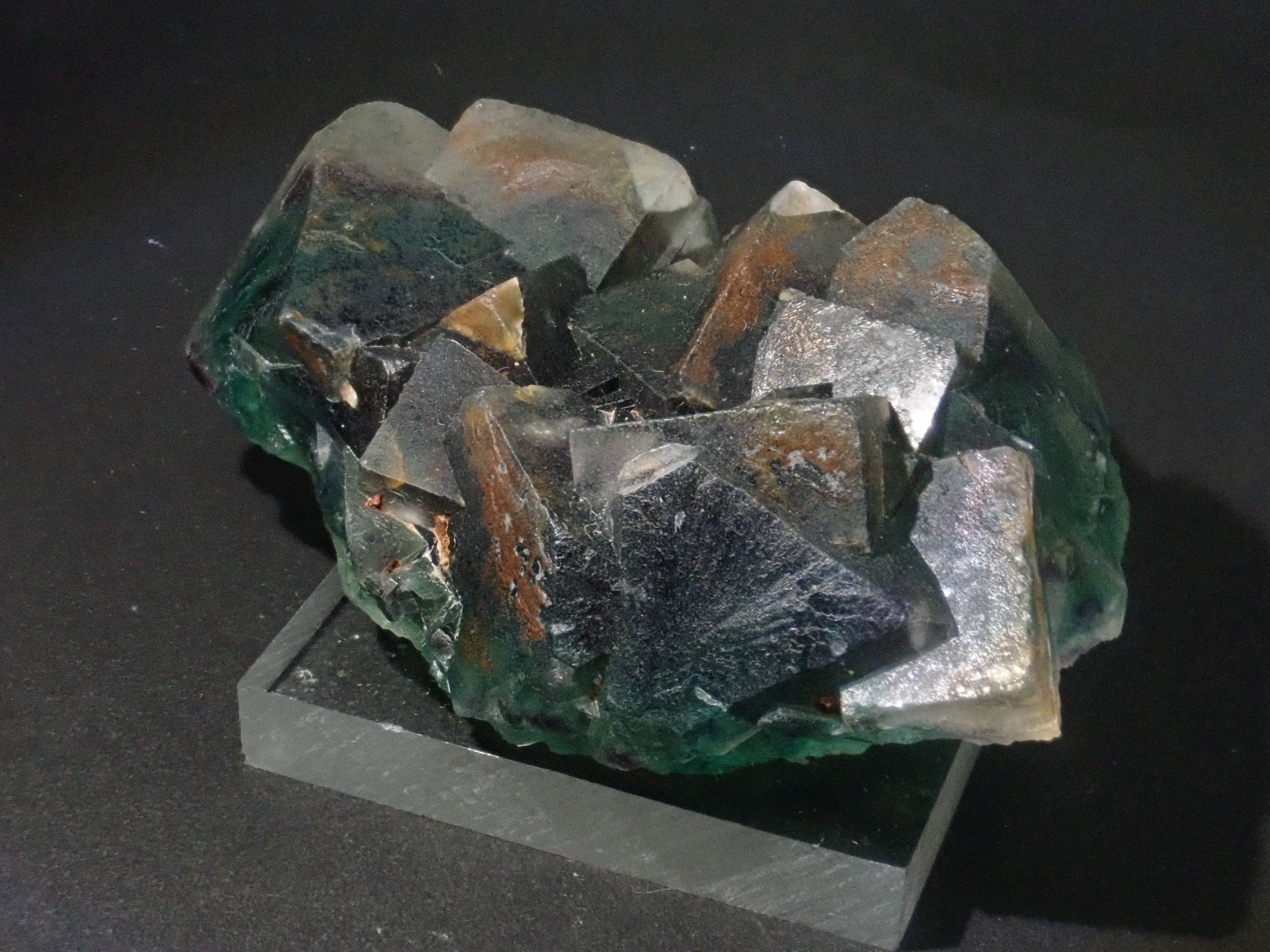 Fluorite rough stone from Namibia 5.0 x 6.3 x 2.0cm