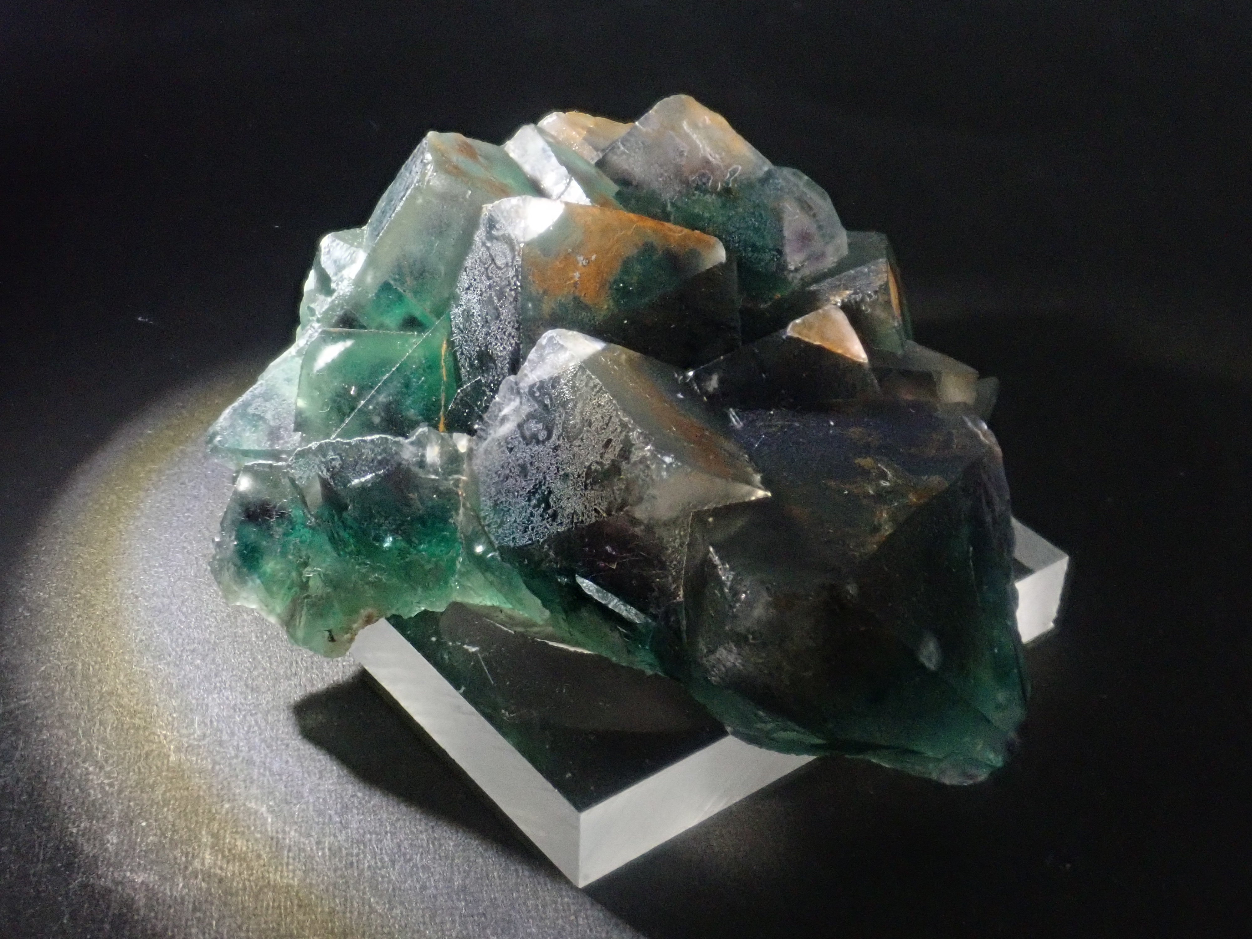 Fluorite rough stone from Namibia 5.0 x 6.3 x 2.0cm