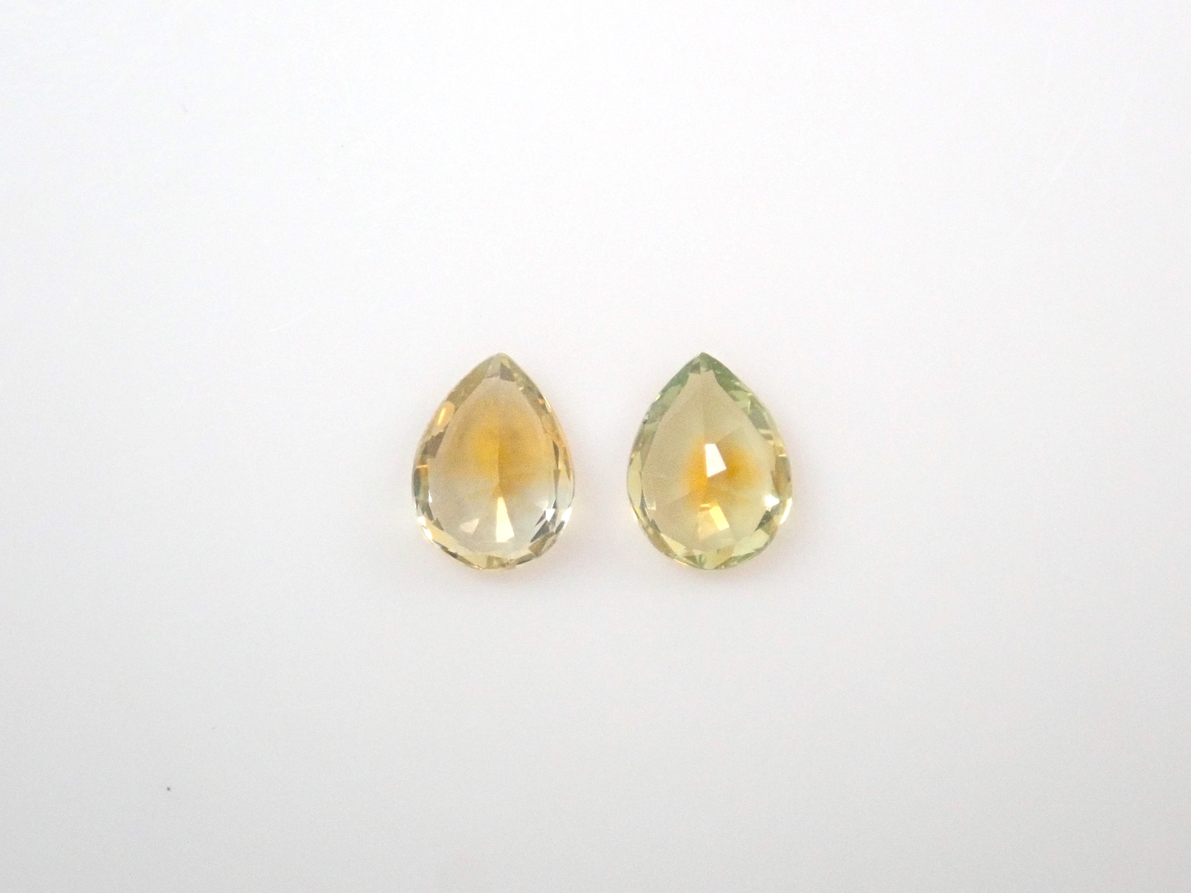 Montana Sapphire 2-Stone Loose Stone Set (Yellow Sapphire) {Multiple Purchase Discounts Available} 