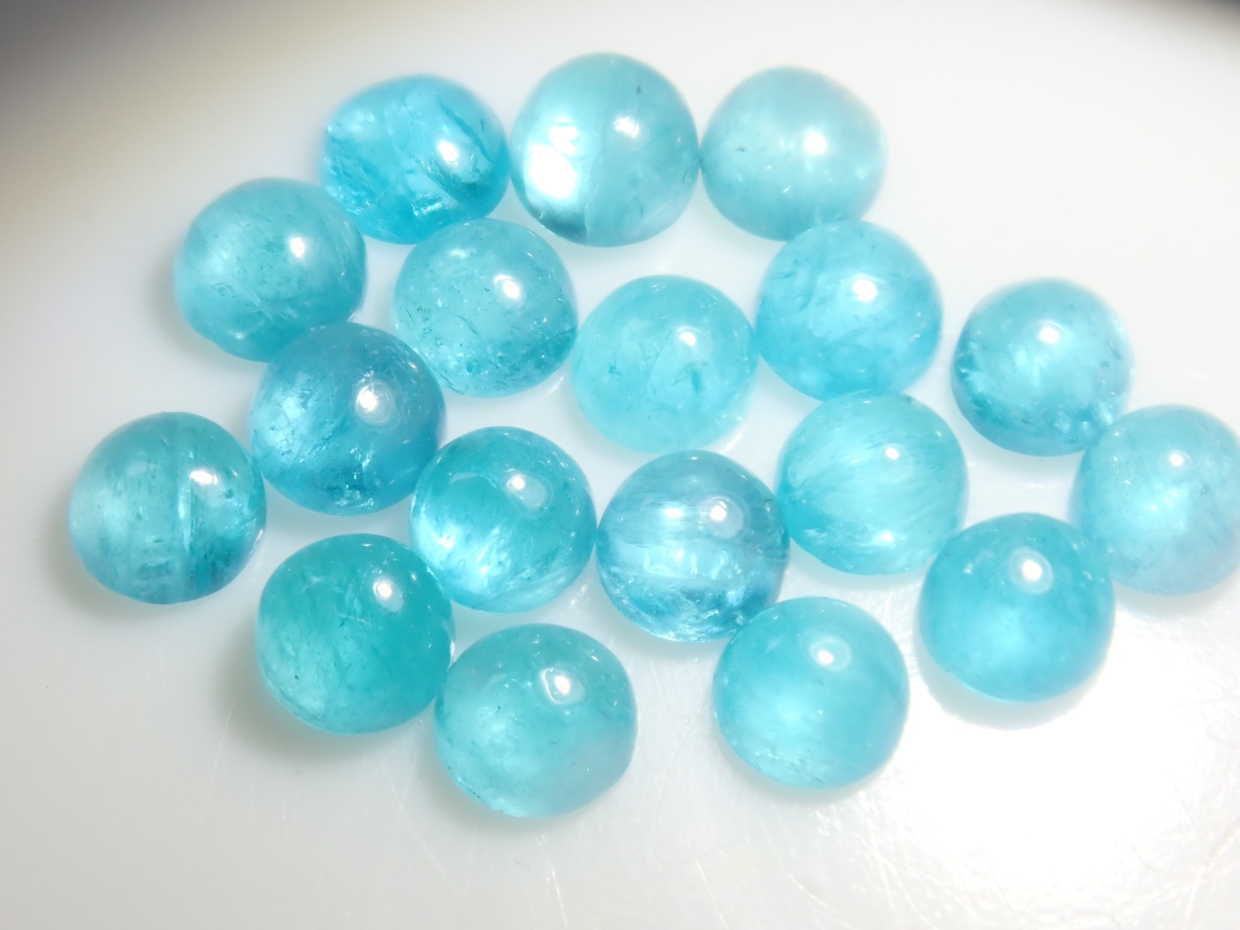 【10/11 22時販売】《限定18石》ブラジル産パライバトルマリン(カボションカット約2.2ｍｍ)1石ルース《複数購入割引有》