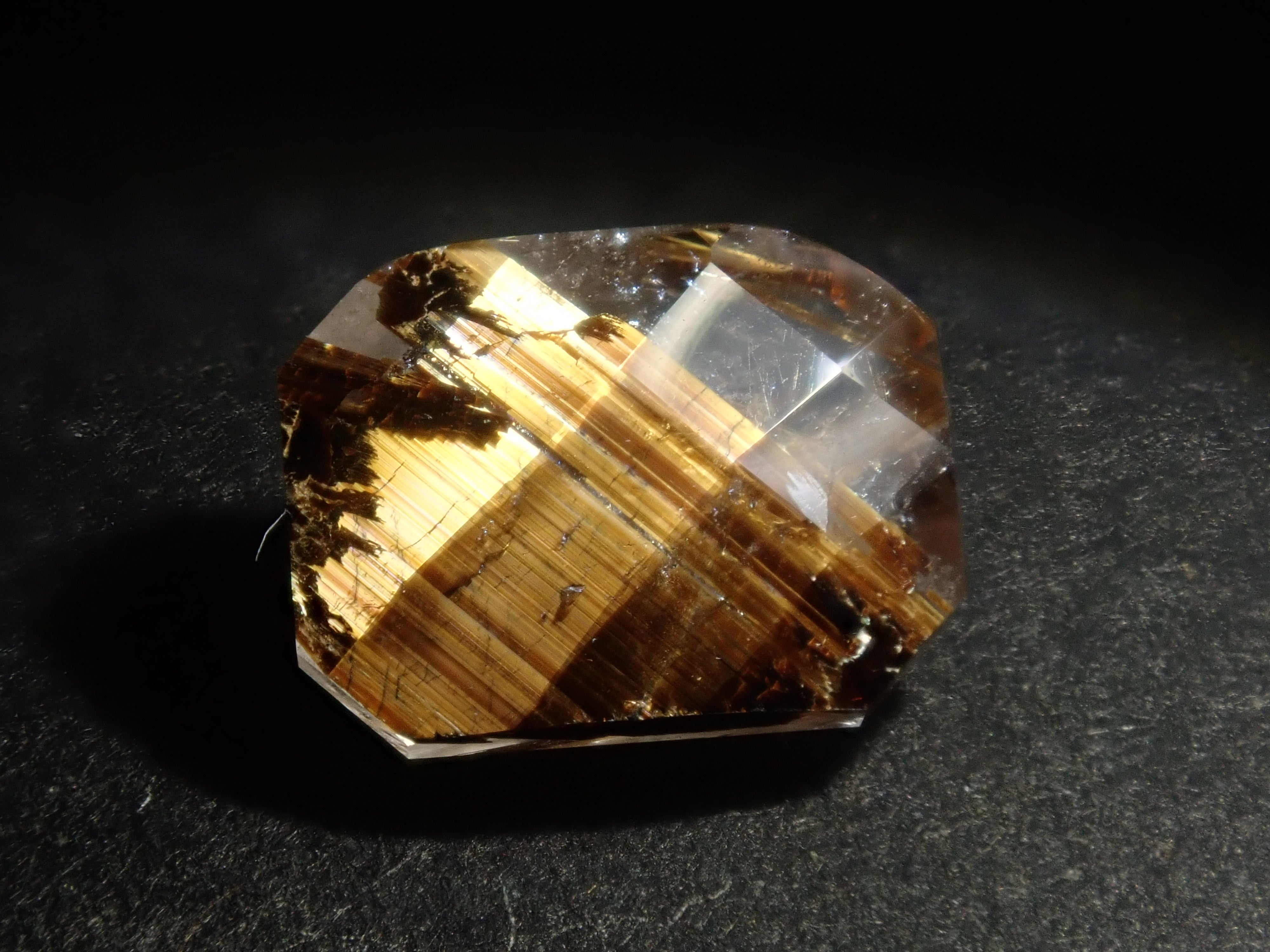 Brazilian copper rutilated quartz 1.643ct loose stone