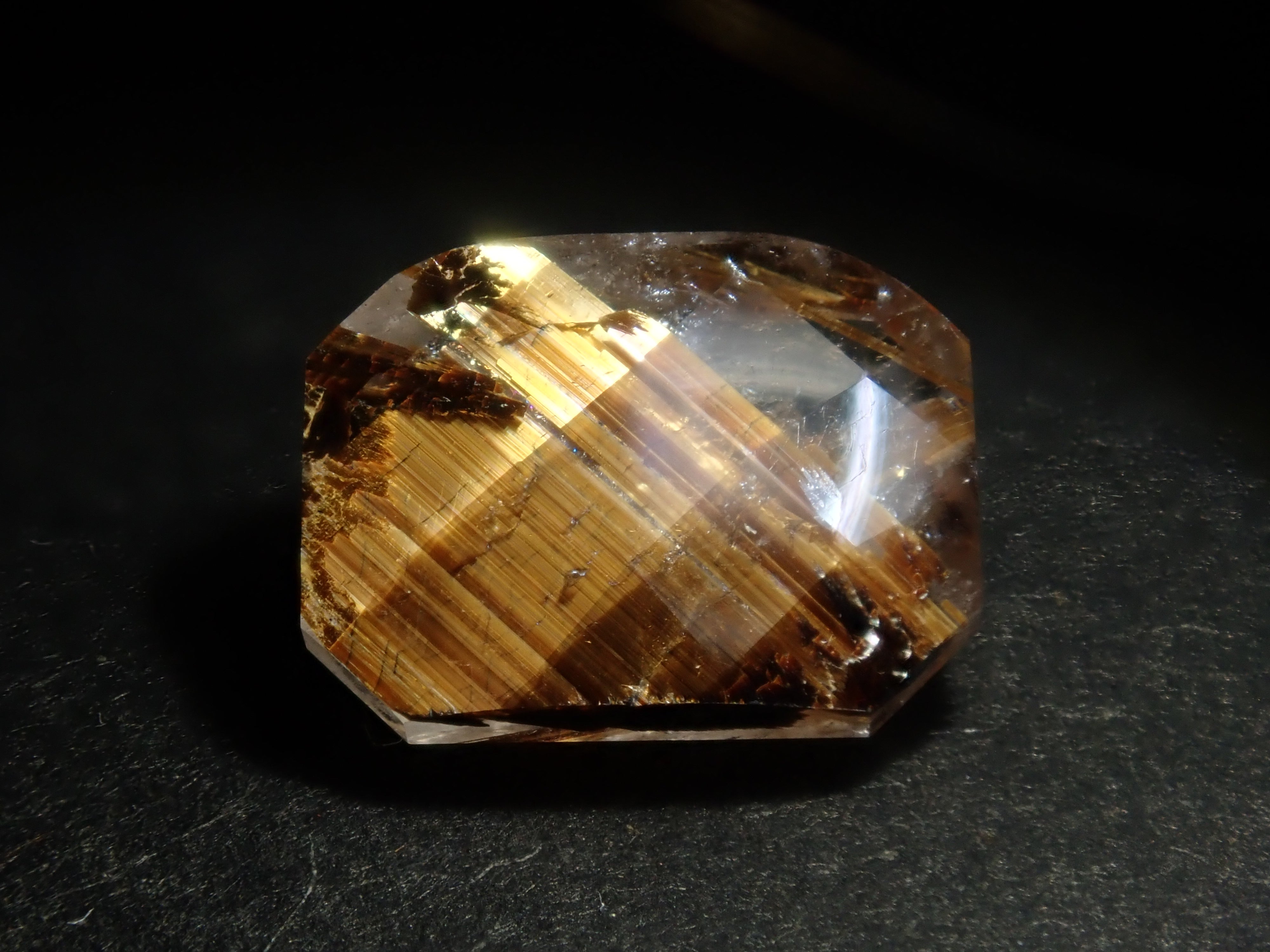 Brazilian copper rutilated quartz 1.643ct loose stone