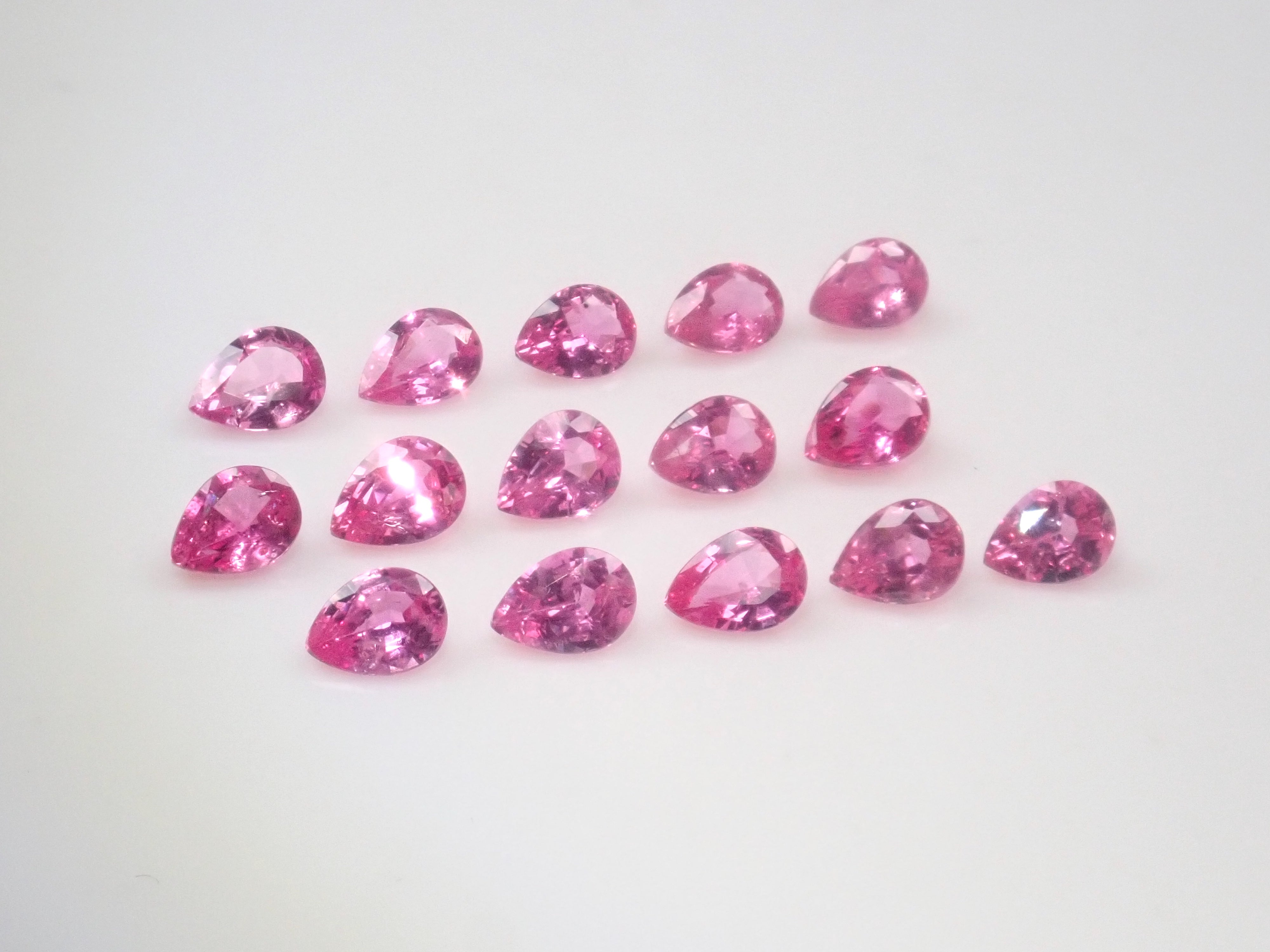 Ｂ☆新品 echo & Synchro jelly ピンク ビズー公式】ピンクトルマリン K18/PTピアス(片耳)・アナイス