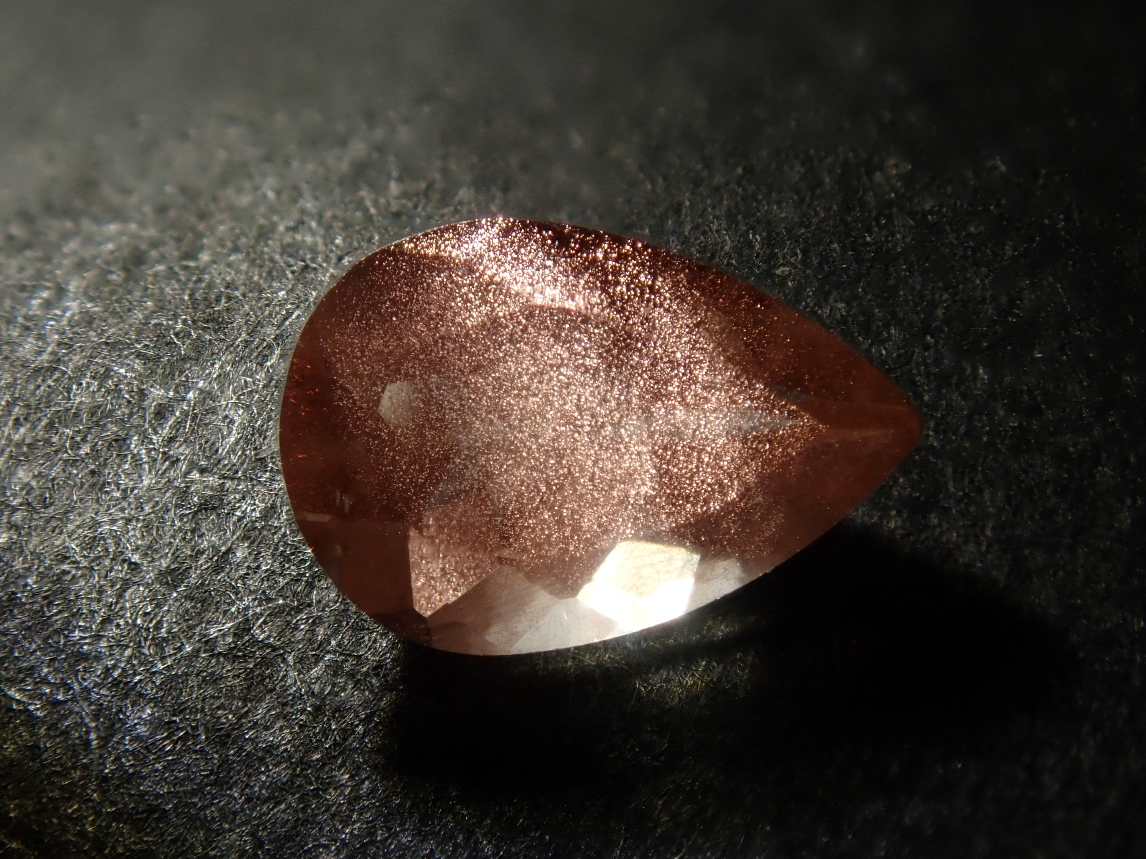 《限定9石》アメリカ産オレゴンサンストーン・シラーが綺麗なペアシェイプ💎平均0.36ct《複数購入割引有》