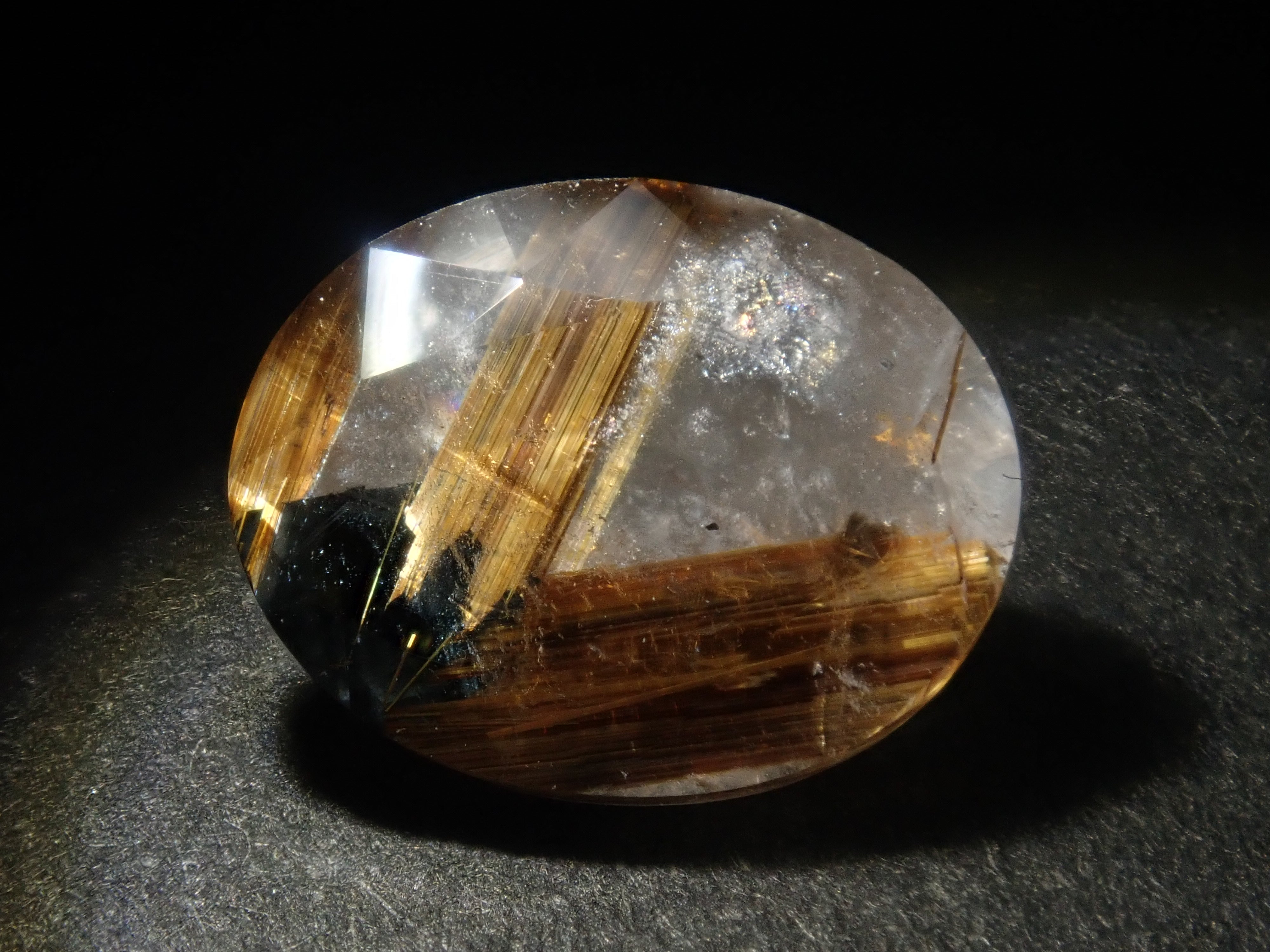 Brazilian copper rutilated quartz 2.211ct loose stone