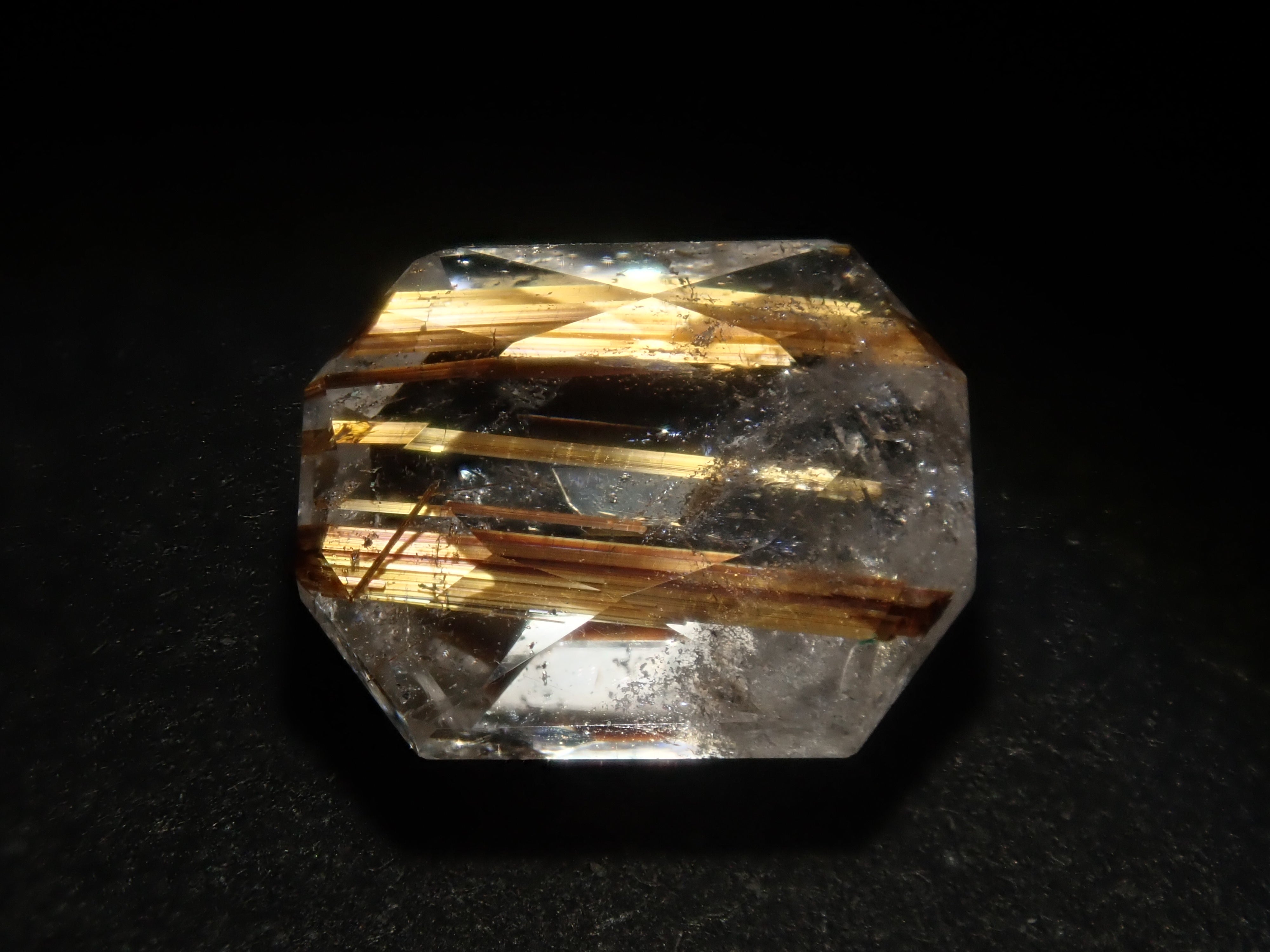 Brazilian copper rutilated quartz 1.376ct loose stone