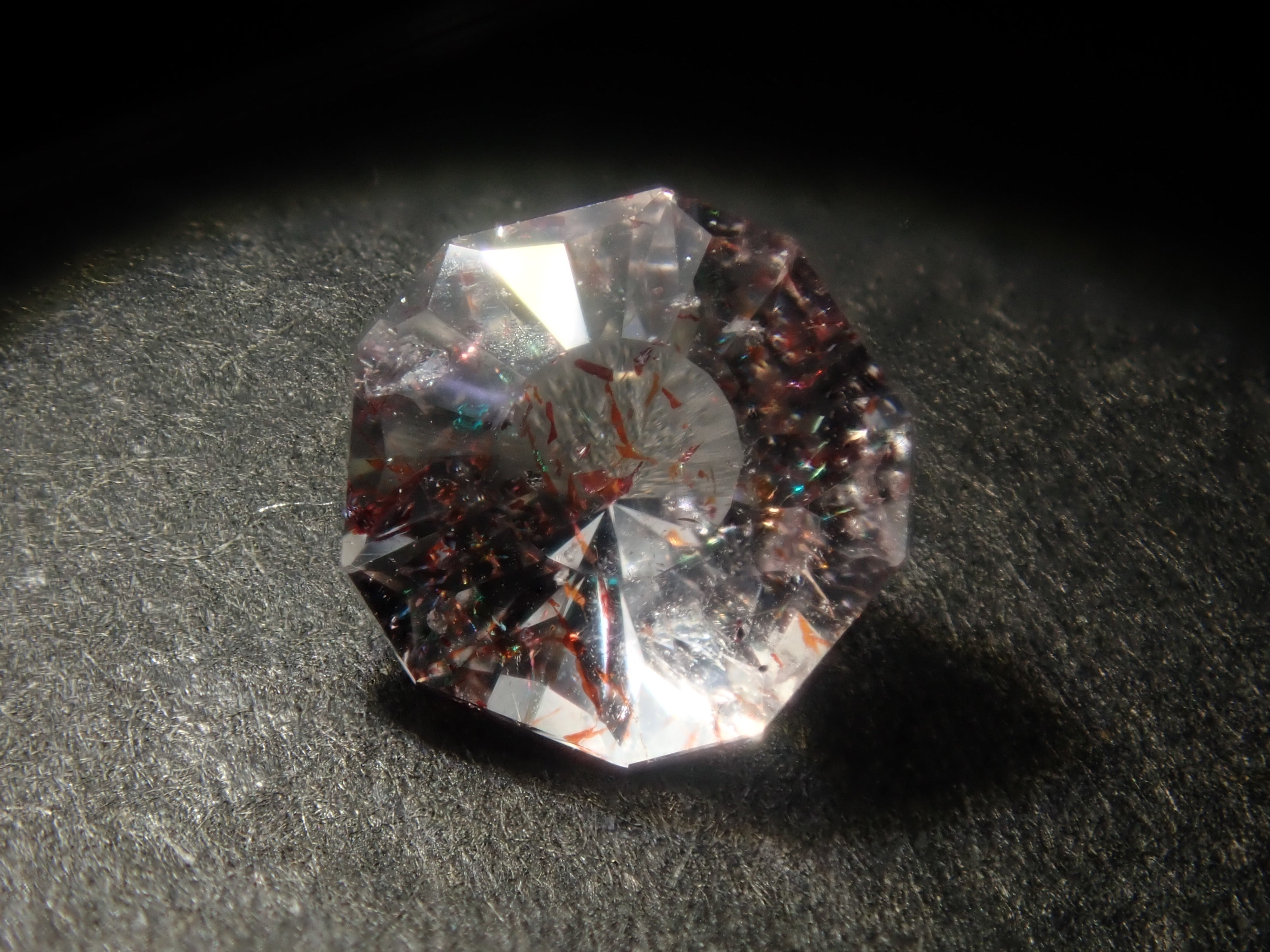 【1/25 22時販売】《限定12石》さくらインカット含むやレピドクロサイトインクォーツガチャ1石ルース《複数購入割引有》