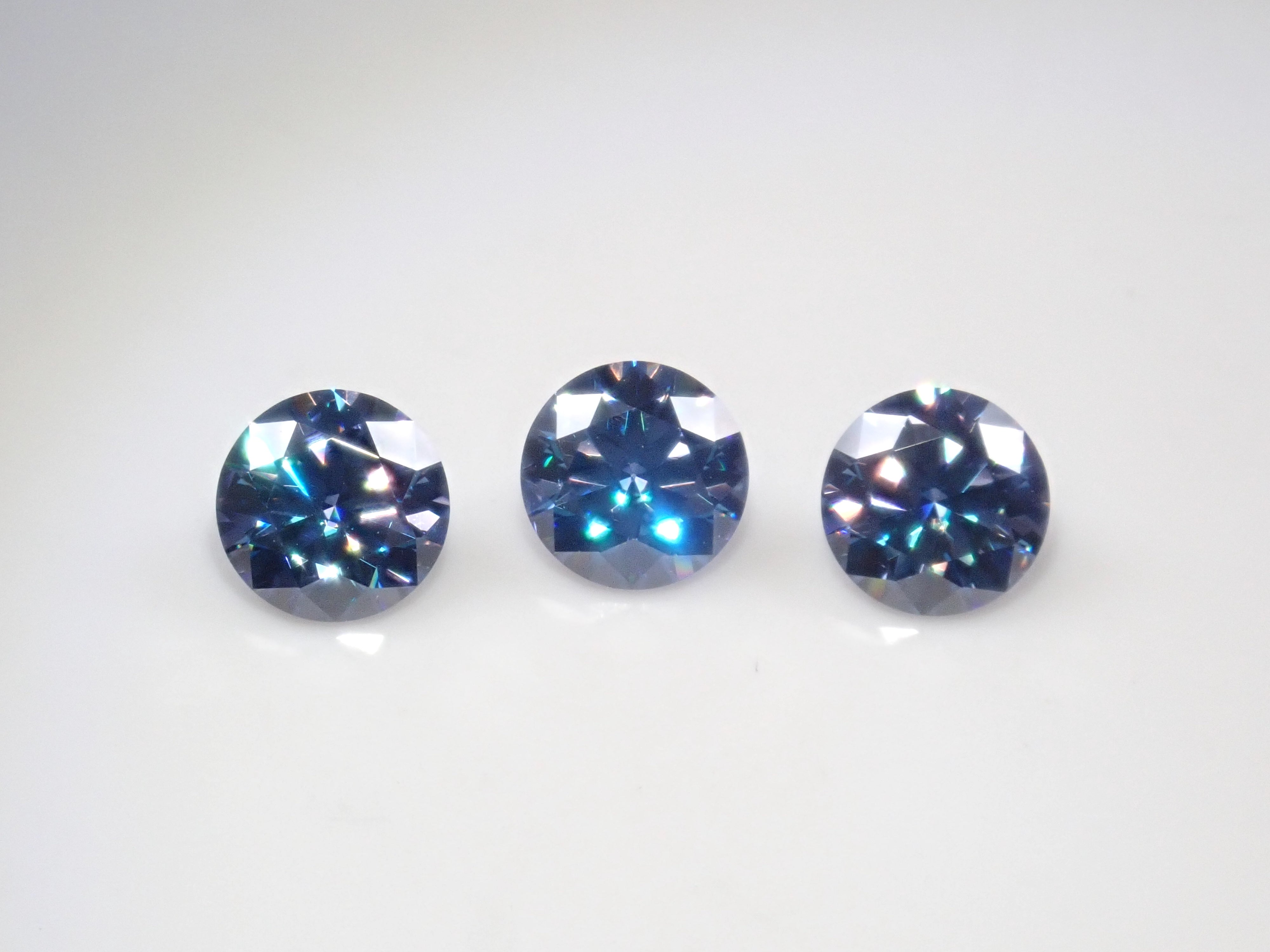 Synthetic Blue Moissanite 1 Stone Loose (6mm, Round Cut) {Multiple Purchase Discounts Available}