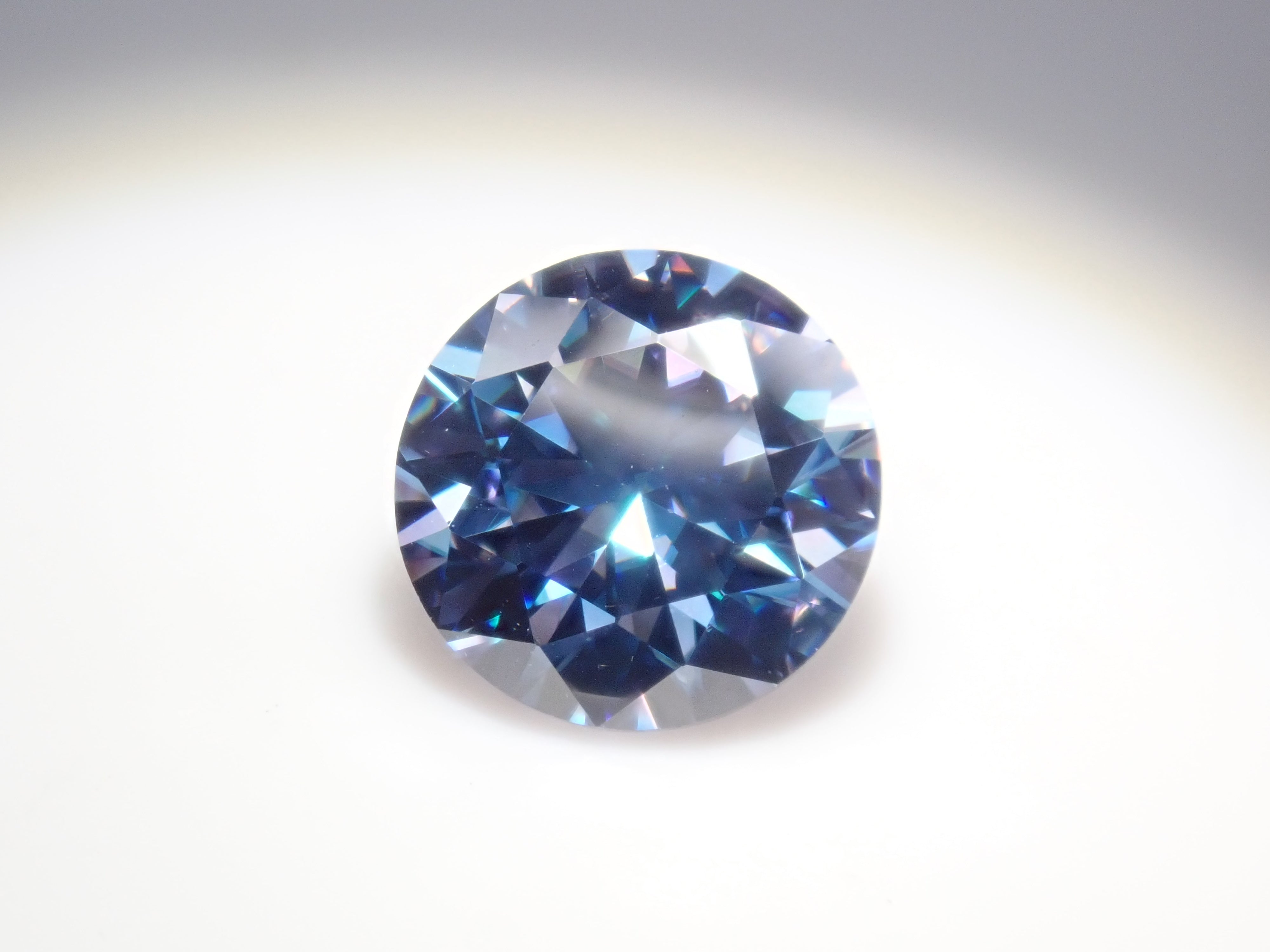 Synthetic Blue Moissanite 1 Stone Loose (6mm, Round Cut) {Multiple Purchase Discounts Available}