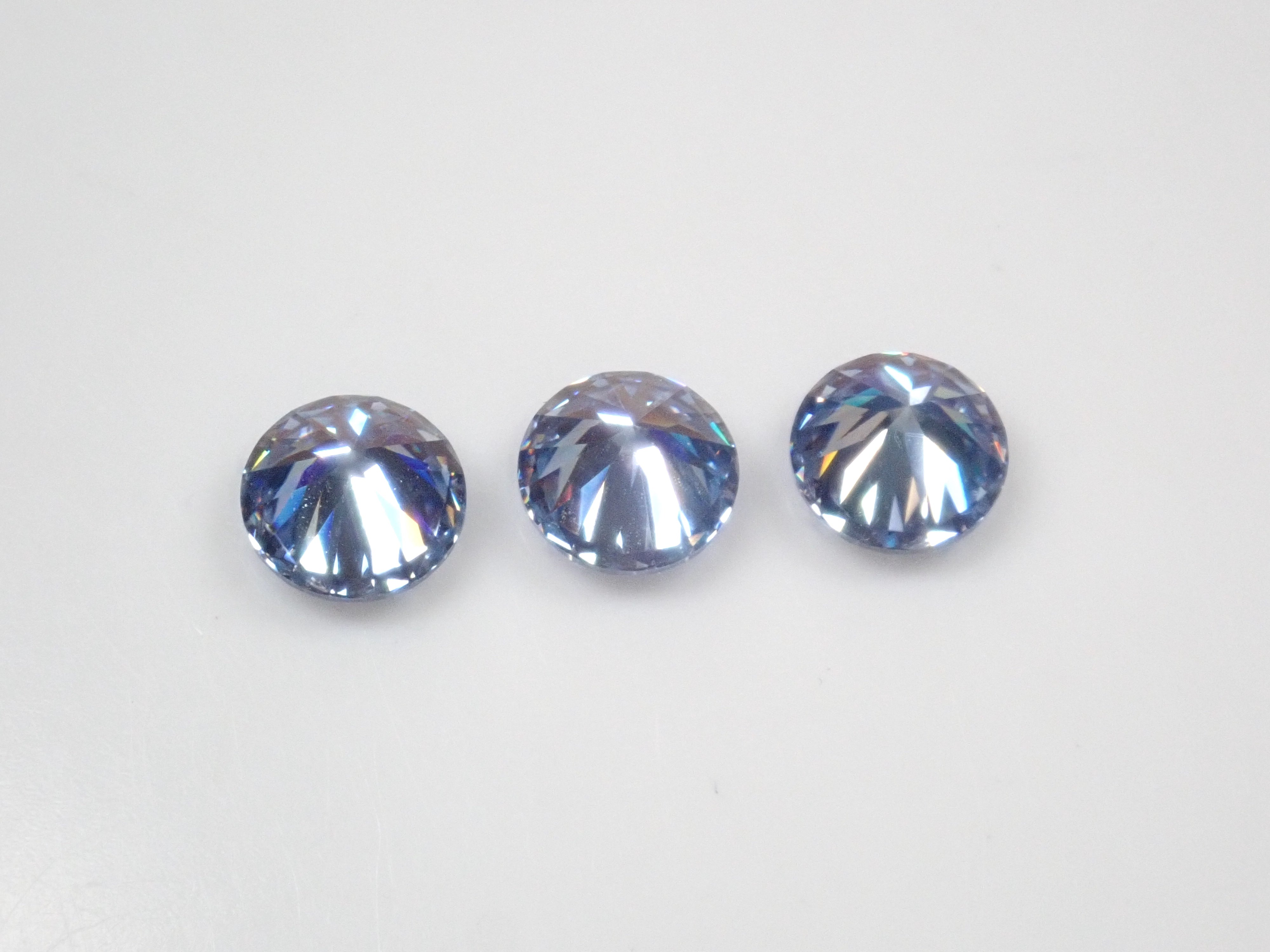 Synthetic Blue Moissanite 1 Stone Loose (6mm, Round Cut) {Multiple Purchase Discounts Available}