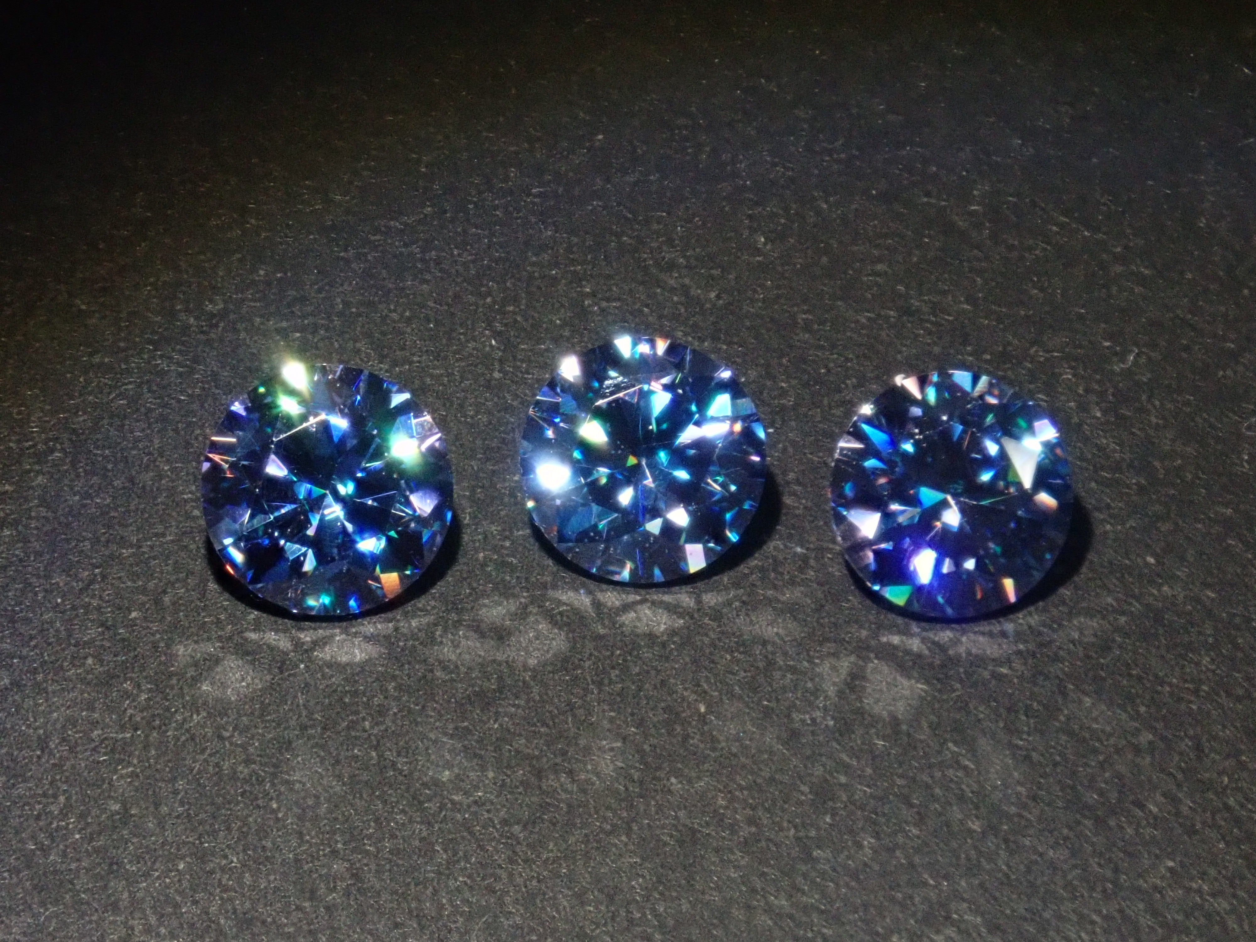 Synthetic Blue Moissanite 1 Stone Loose (6mm, Round Cut) {Multiple Purchase Discounts Available}