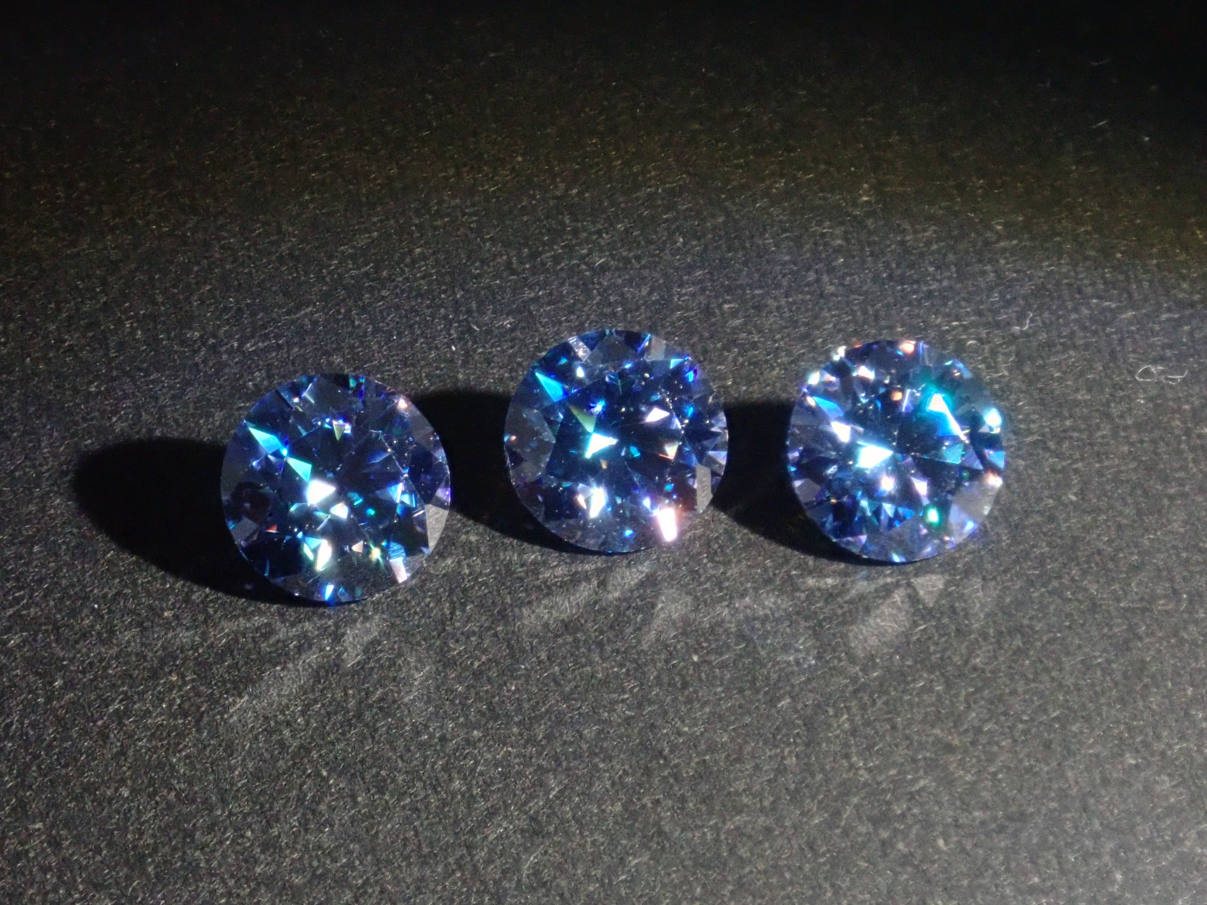 Synthetic Blue Moissanite 1 Stone Loose (6mm, Round Cut) {Multiple Purchase Discounts Available}