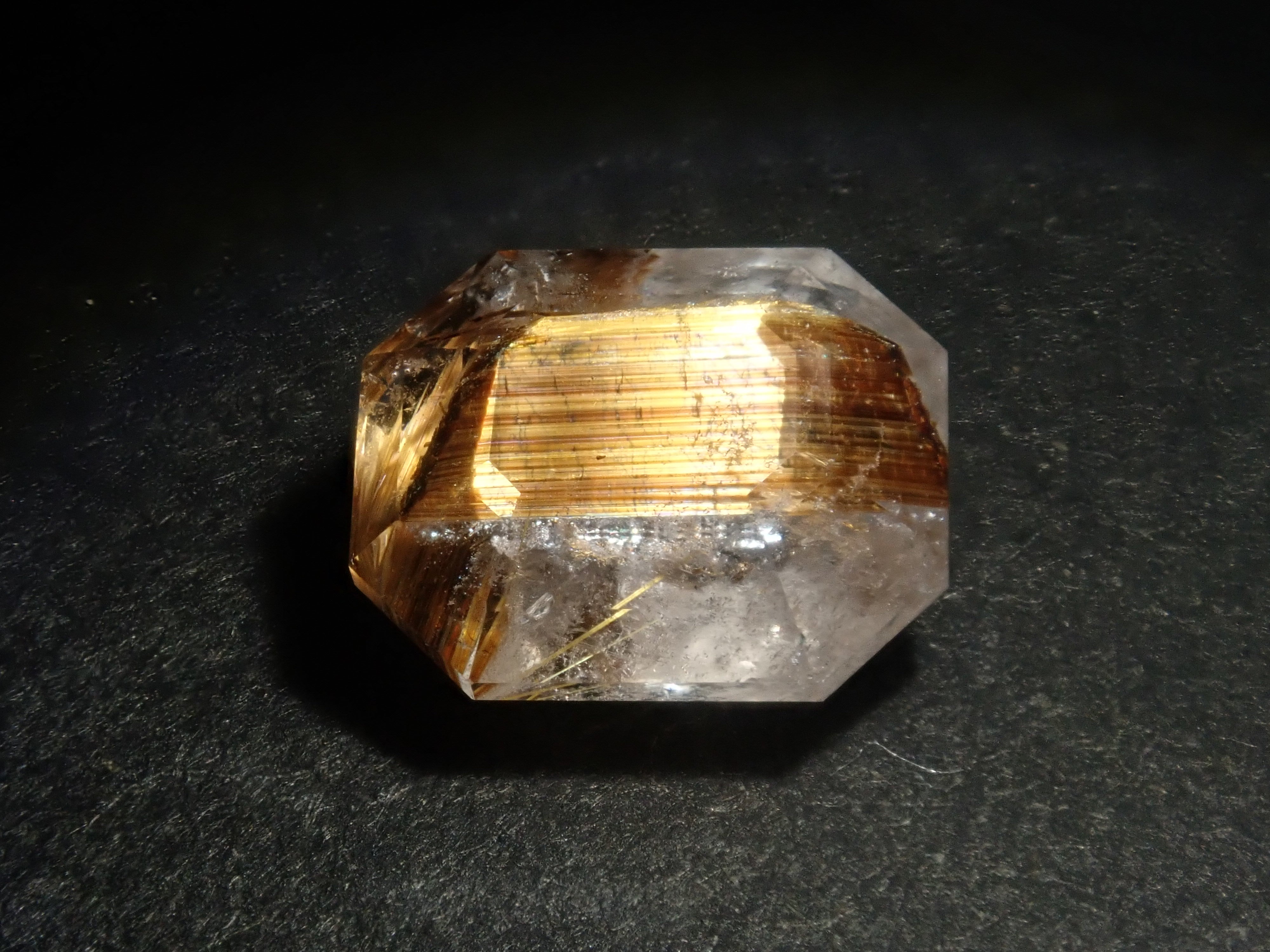 Brazilian copper rutilated quartz 1.657ct loose stone