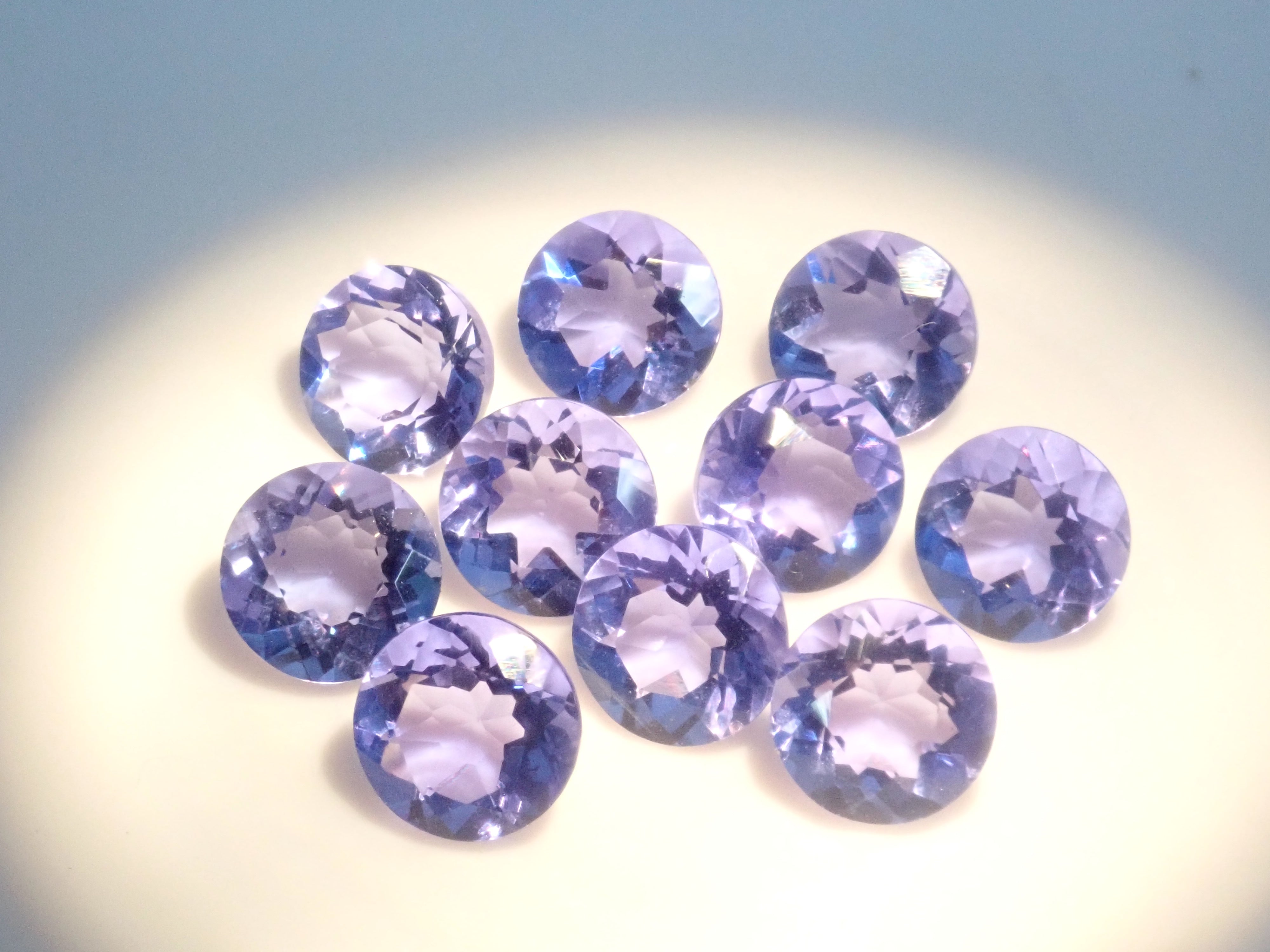 Chinese color change fluorite 1 stone loose (6mm, round cut) {Multiple purchase discount available}