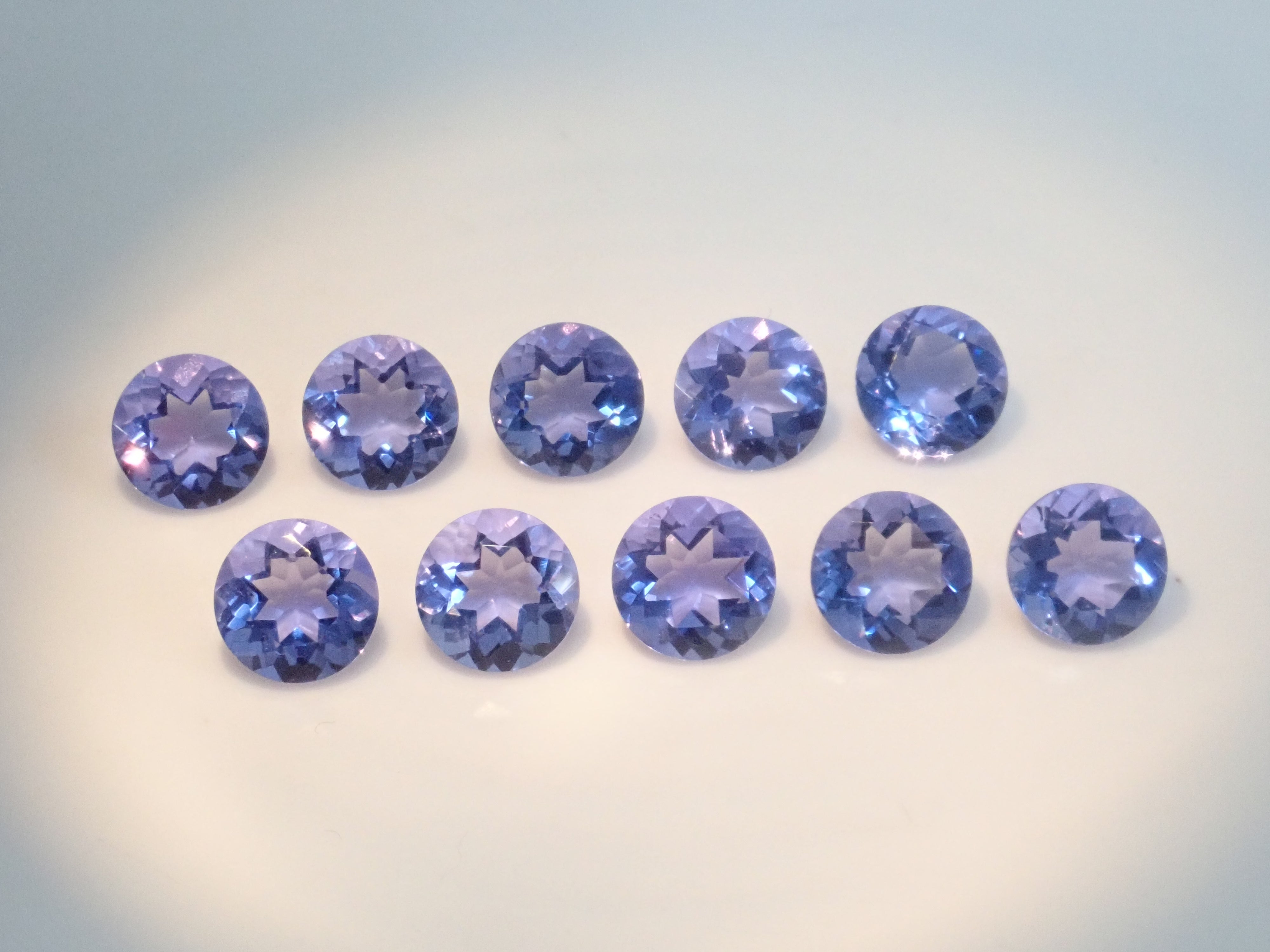 Chinese color change fluorite 1 stone loose (7mm, round cut) {Multiple purchase discount available}