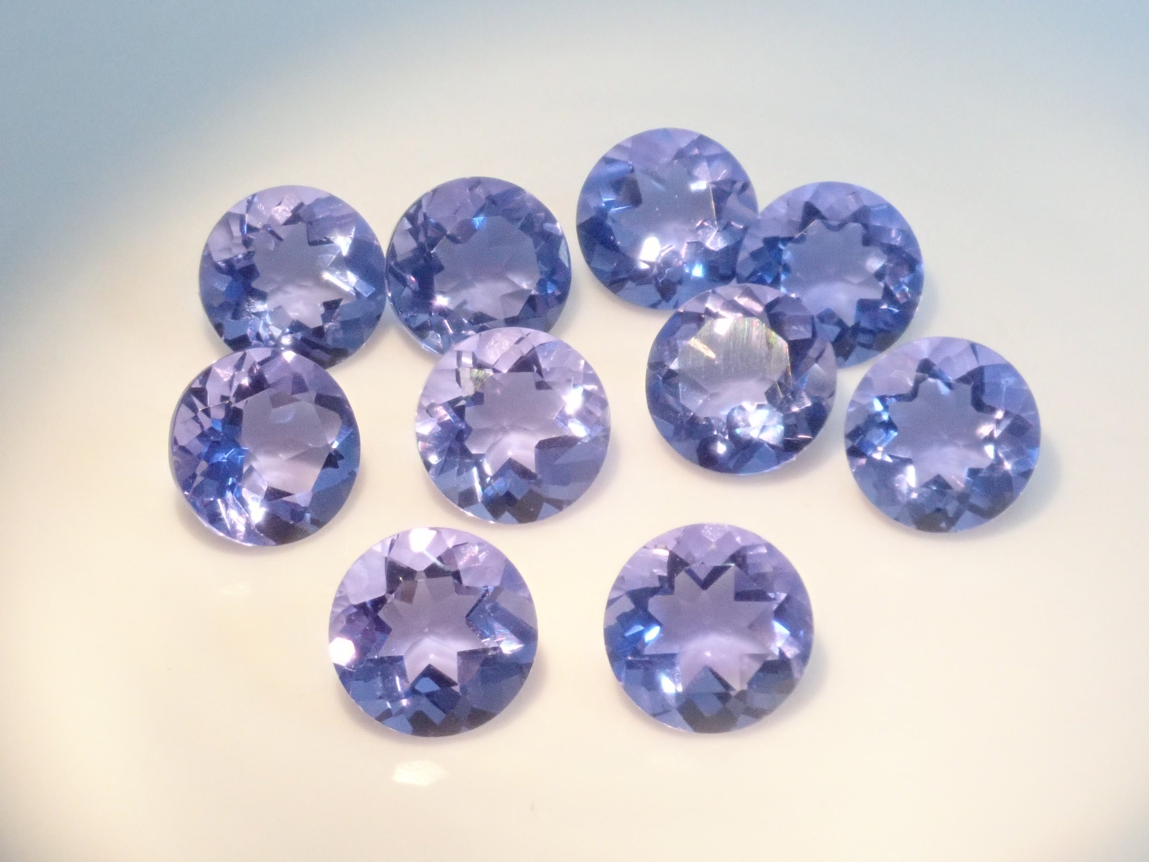 Chinese color change fluorite 1 stone loose (7mm, round cut) {Multiple purchase discount available}