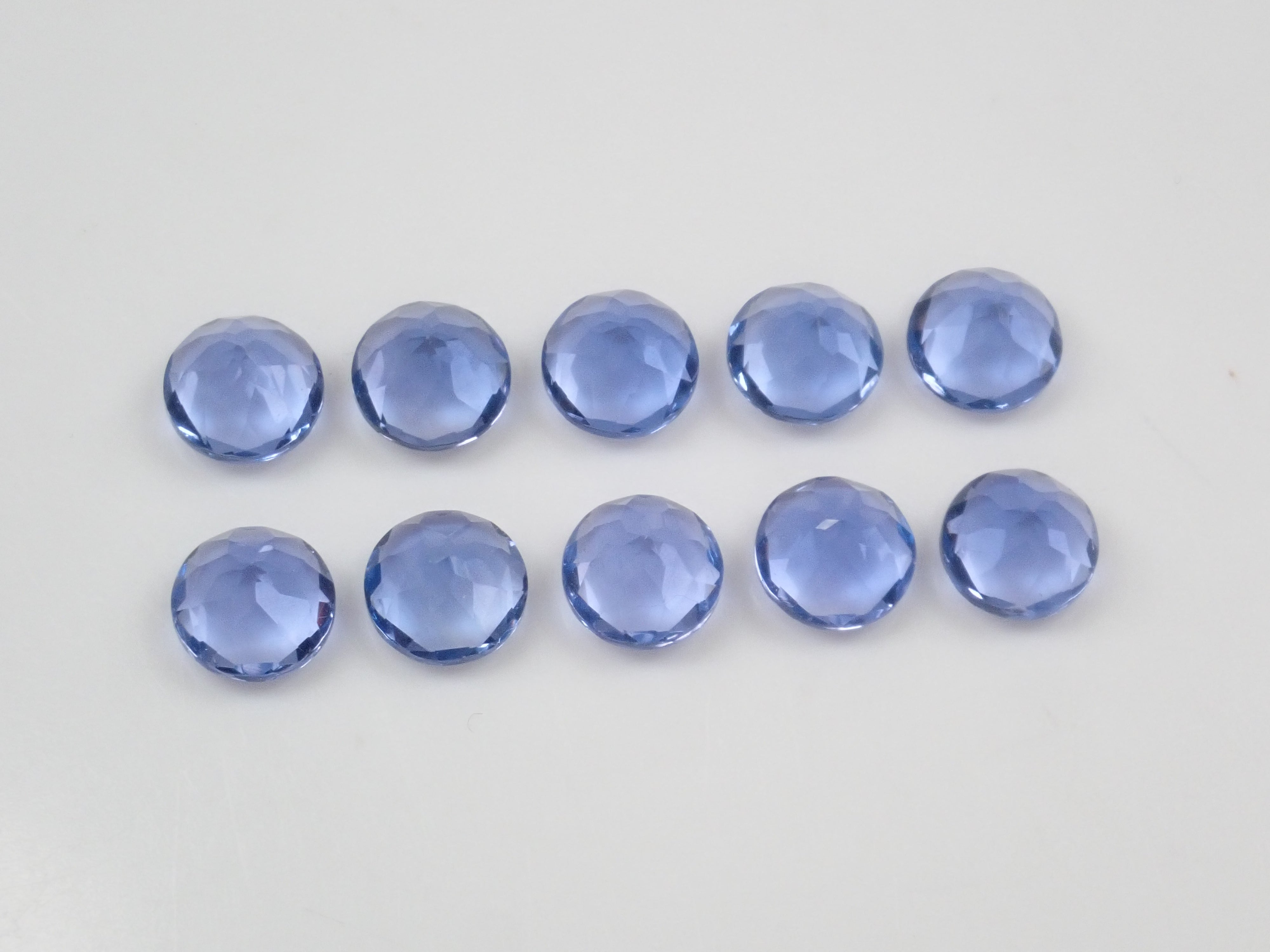 Chinese color change fluorite 1 stone loose (7mm, round cut) {Multiple purchase discount available}