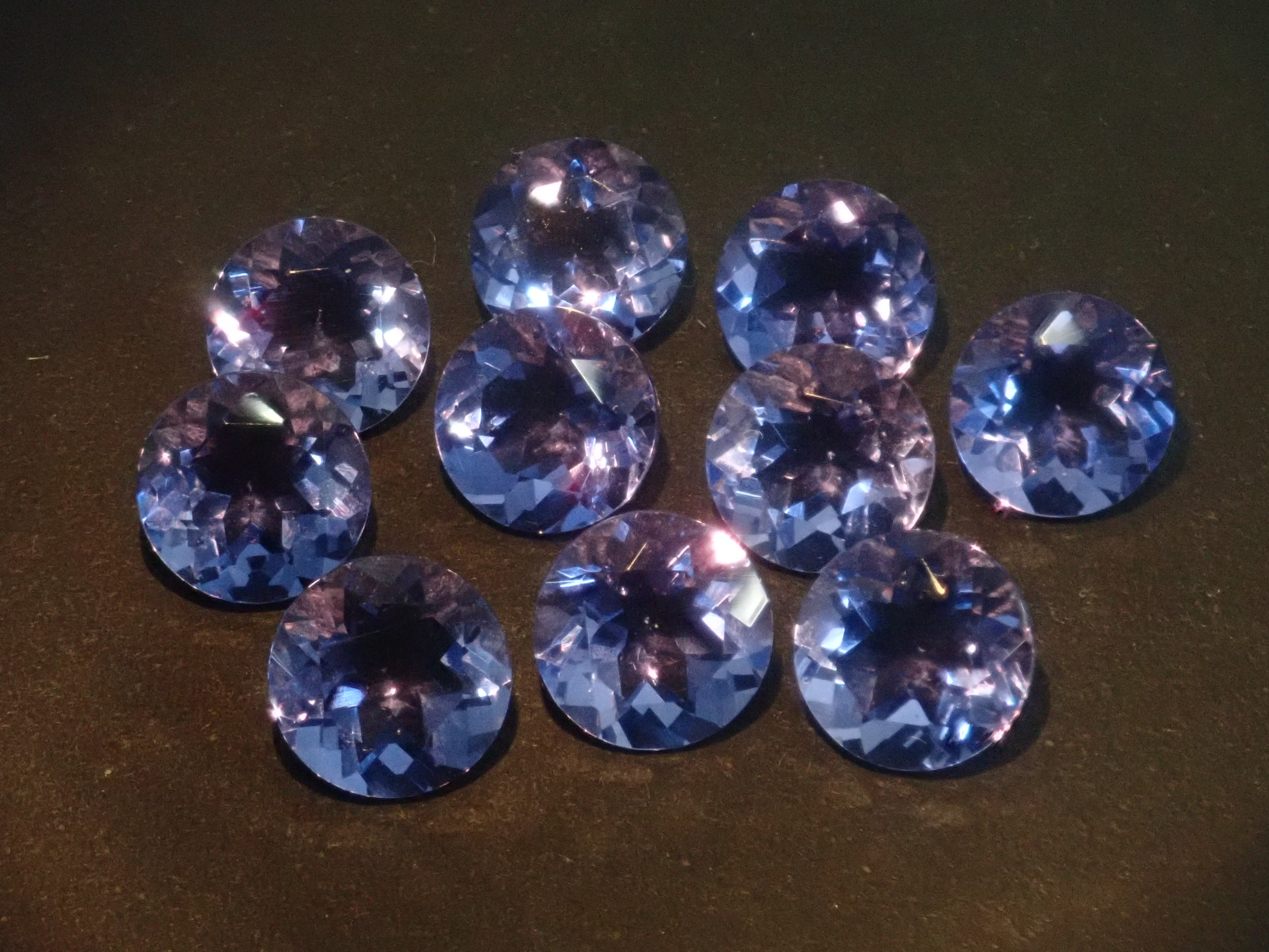 Chinese color change fluorite 1 stone loose (7mm, round cut) {Multiple purchase discount available}