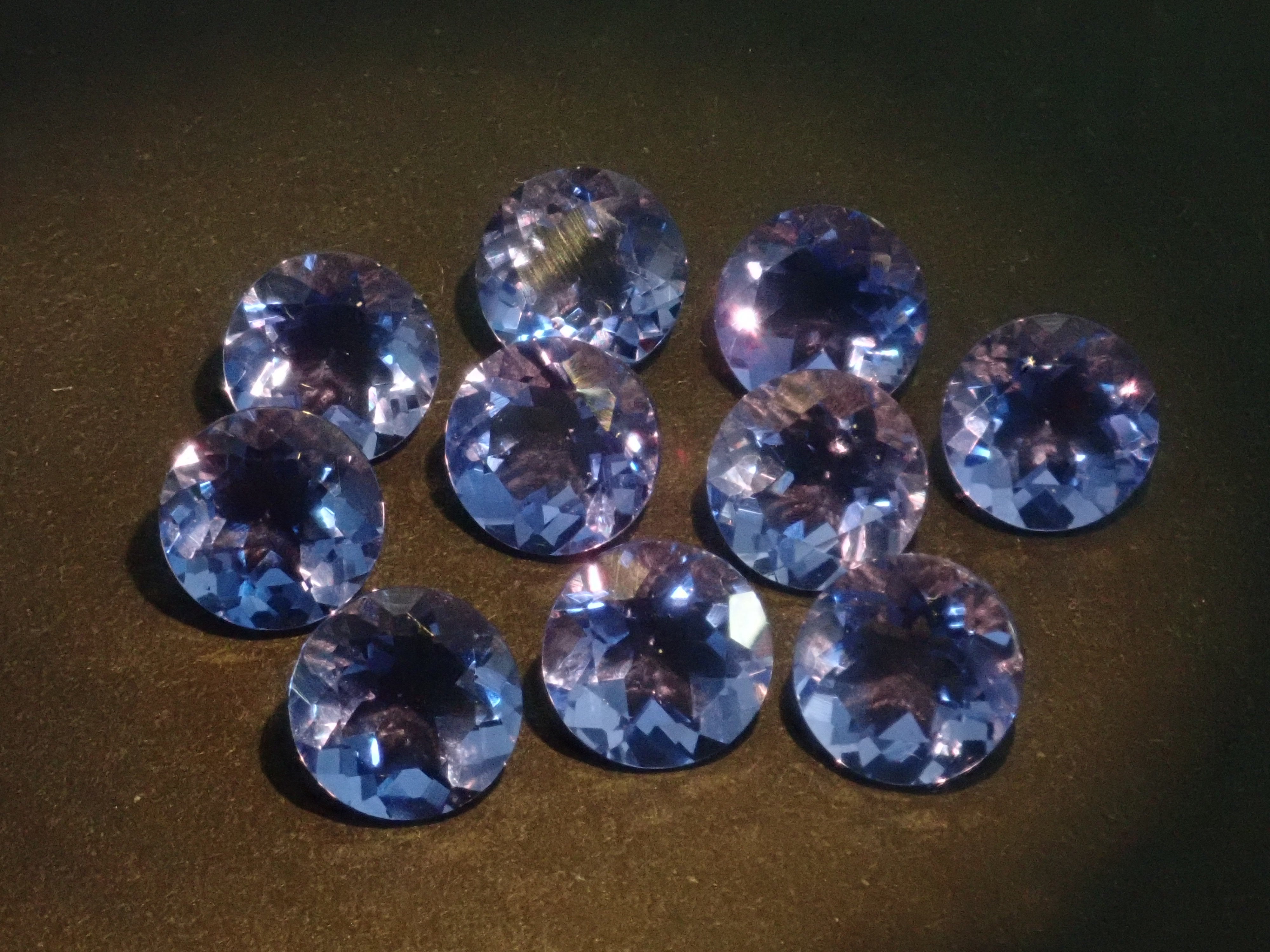 Chinese color change fluorite 1 stone loose (7mm, round cut) {Multiple purchase discount available}