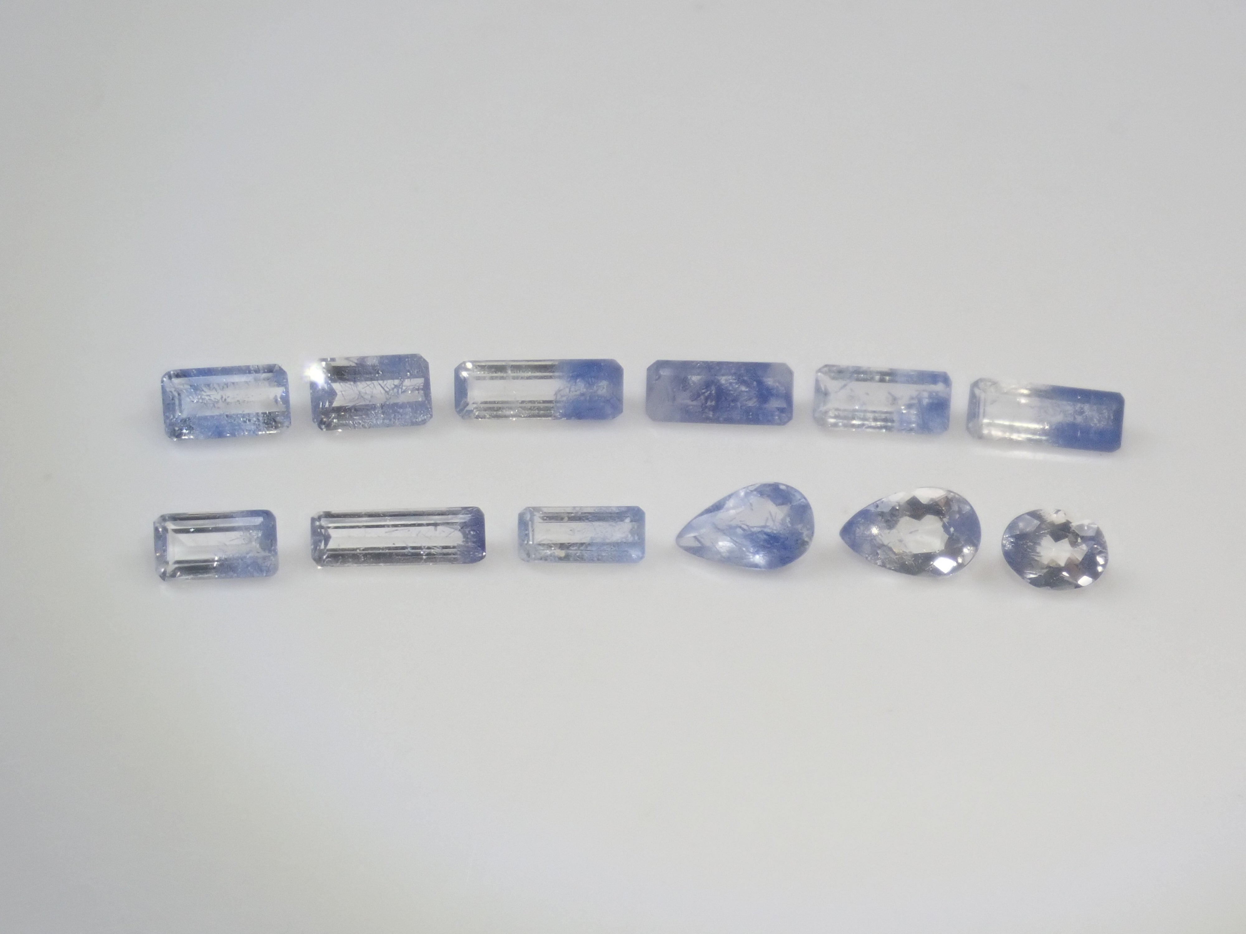 【2/23 22時販売】《限定12石》ツーソン新着の良質なブラジル産デュモルチェライトインクォーツ（ファセットカット）《複数購入割引有》