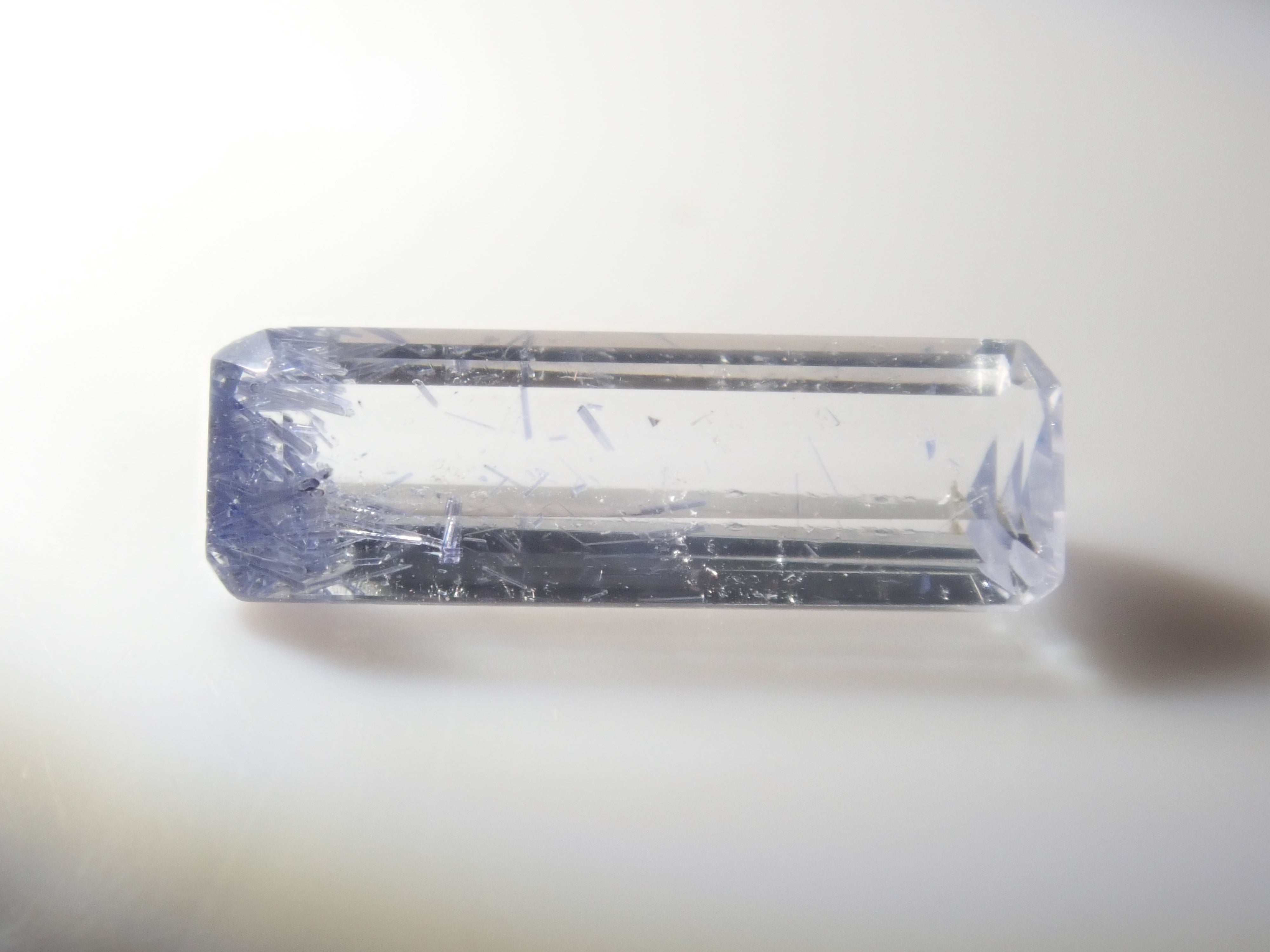 【2/23 22時販売】《限定12石》ツーソン新着の良質なブラジル産デュモルチェライトインクォーツ（ファセットカット）《複数購入割引有》