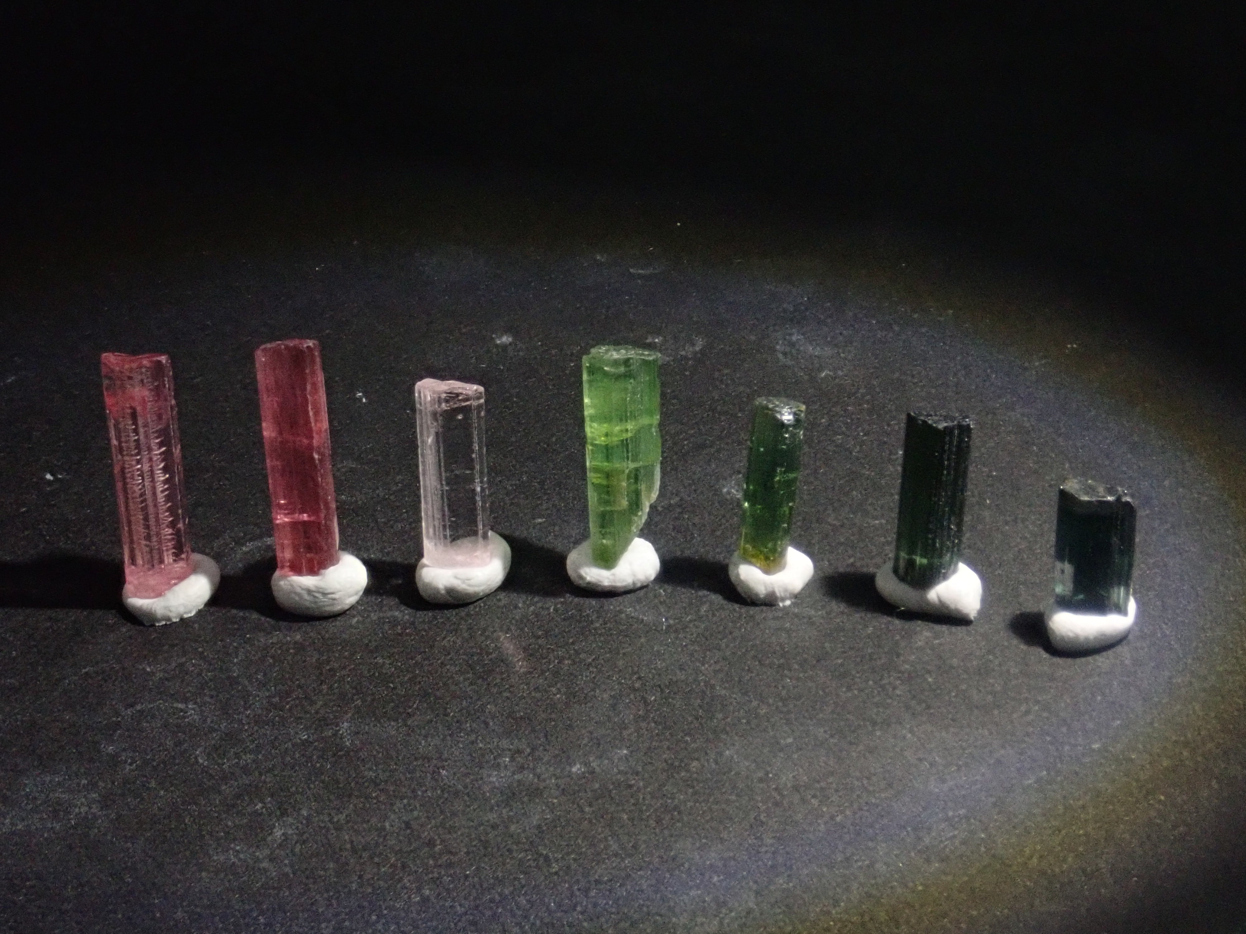 Limited to 15 sets: Two Nigerian tourmaline gemstones (October birthstone) Discounts available for multiple purchases