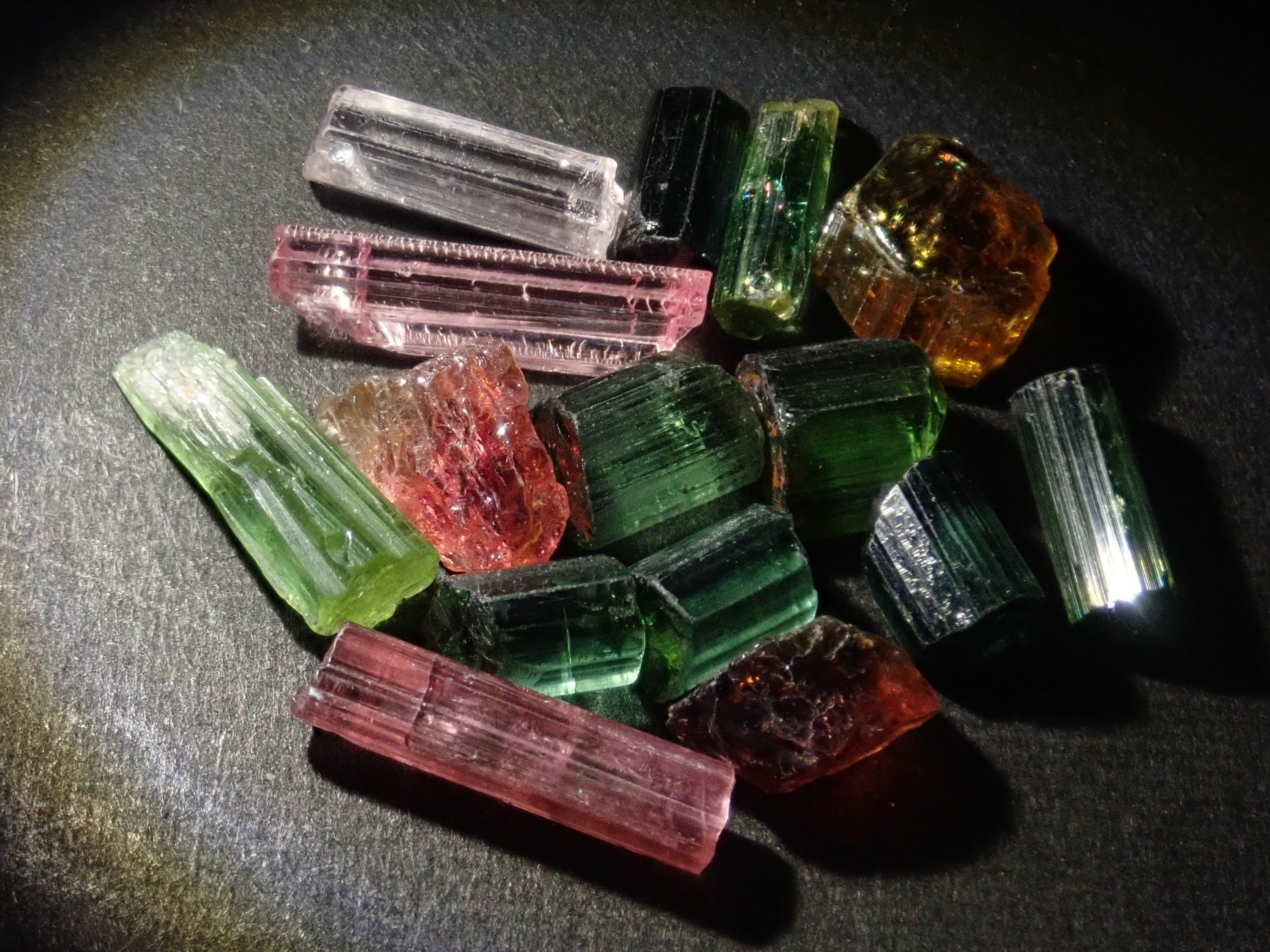 Limited to 15 sets: Two Nigerian tourmaline gemstones (October birthstone) Discounts available for multiple purchases