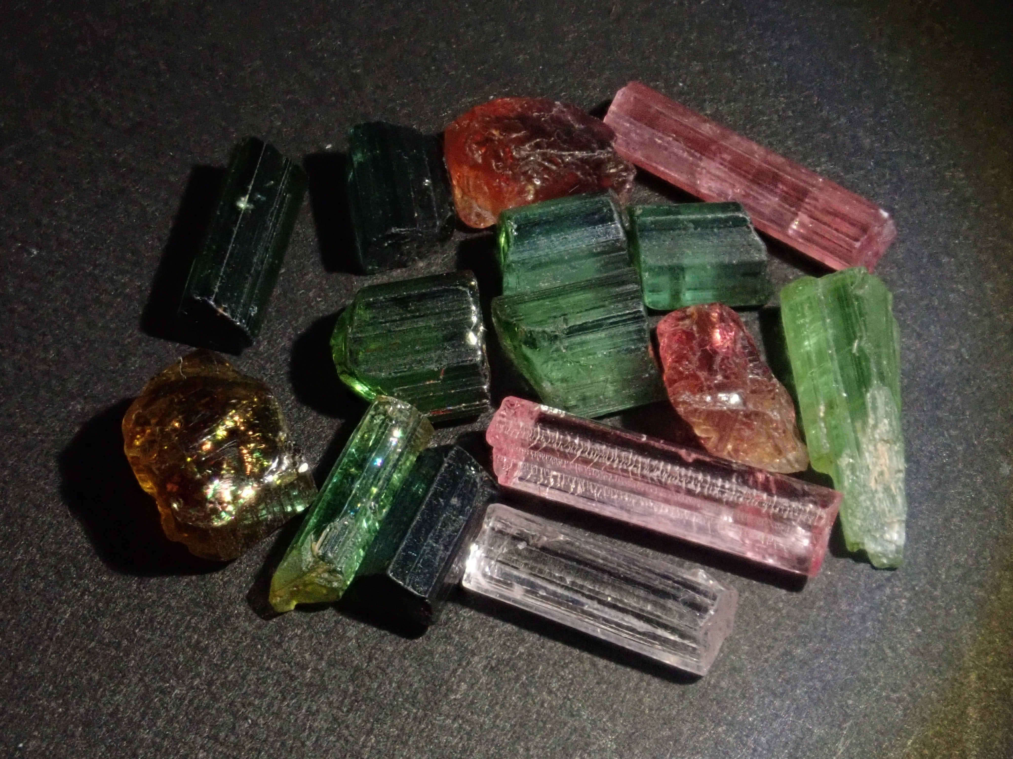 Limited to 15 sets: Two Nigerian tourmaline gemstones (October birthstone) Discounts available for multiple purchases