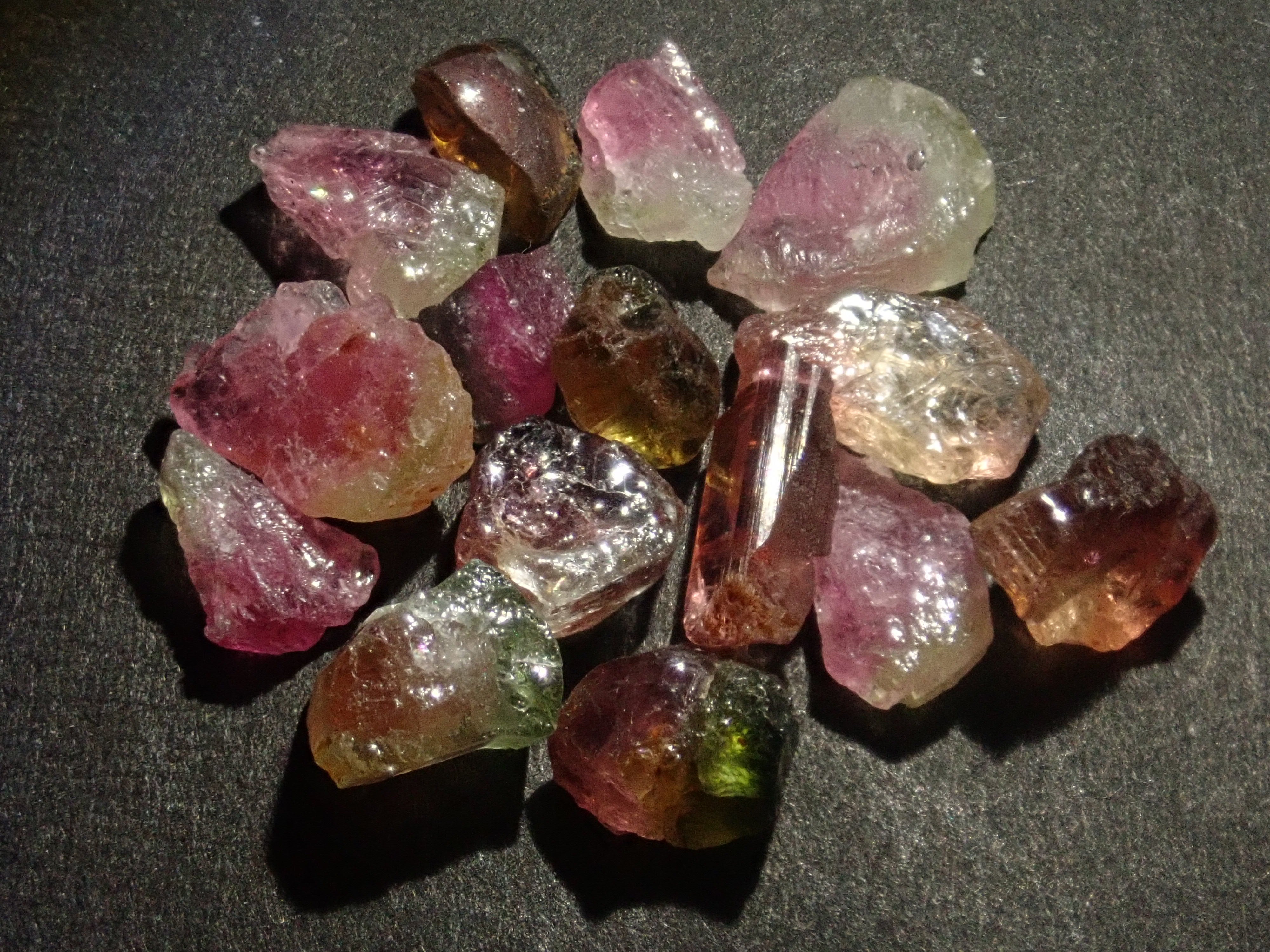 Limited to 15 sets: Two Nigerian tourmaline gemstones (October birthstone) Discounts available for multiple purchases