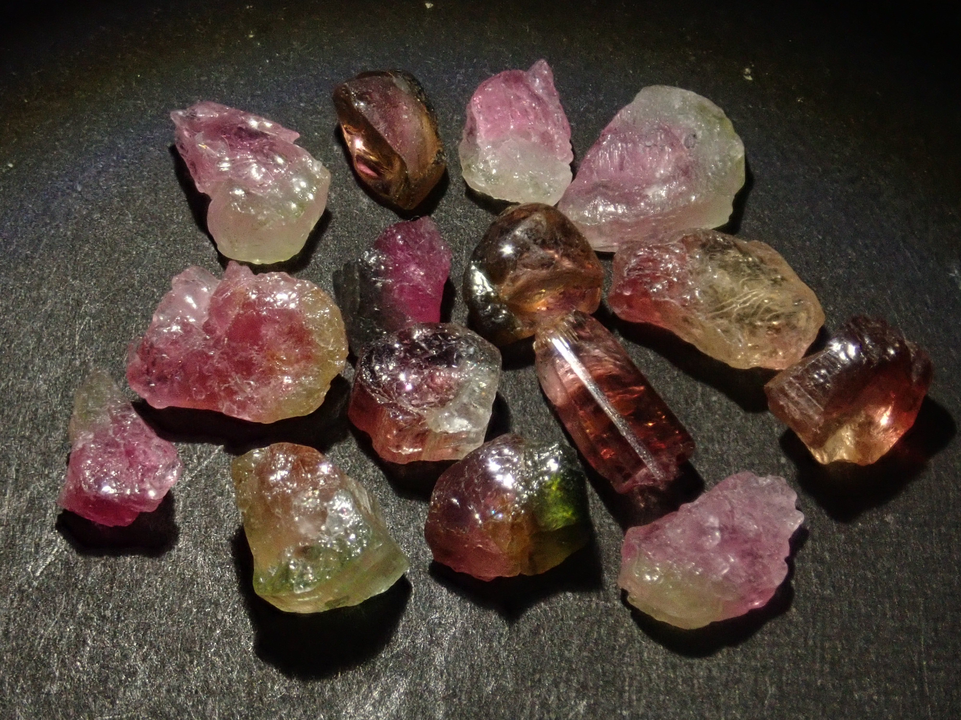 Limited to 15 sets: Two Nigerian tourmaline gemstones (October birthstone) Discounts available for multiple purchases