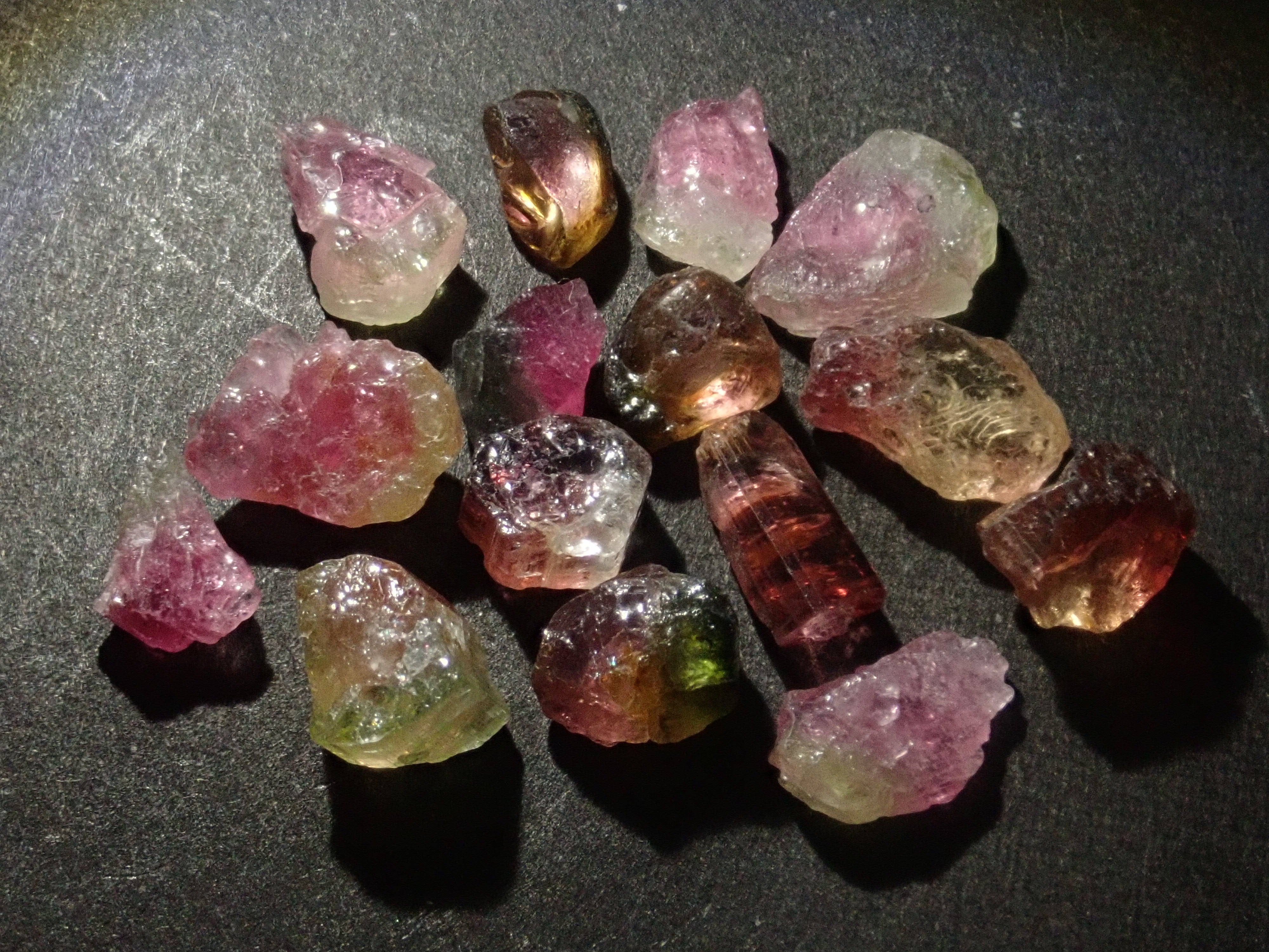 Limited to 15 sets: Two Nigerian tourmaline gemstones (October birthstone) Discounts available for multiple purchases