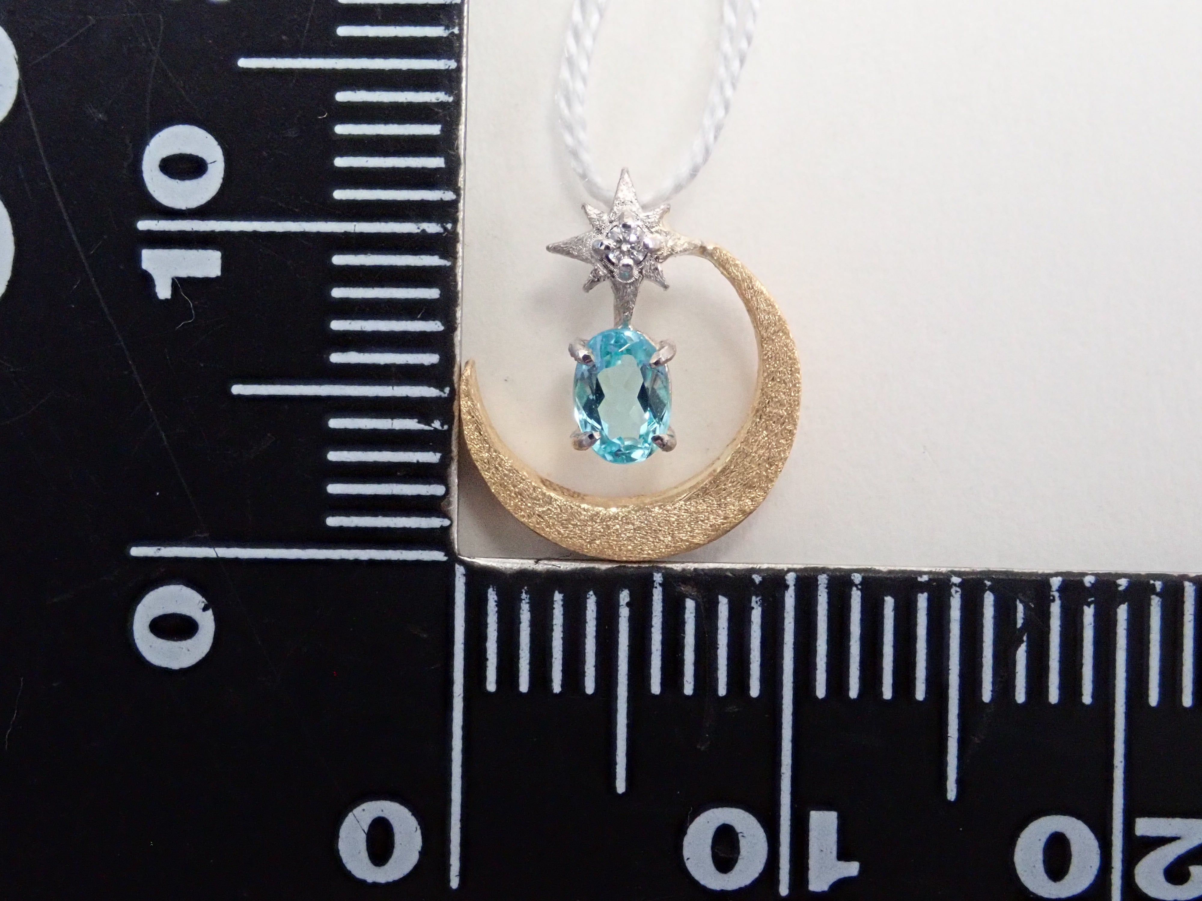 【1/12 22時販売】K18/Pt950 ブラジル産パライバトルマリン・ダイヤモンドペンダントトップ（ネックレストップ）