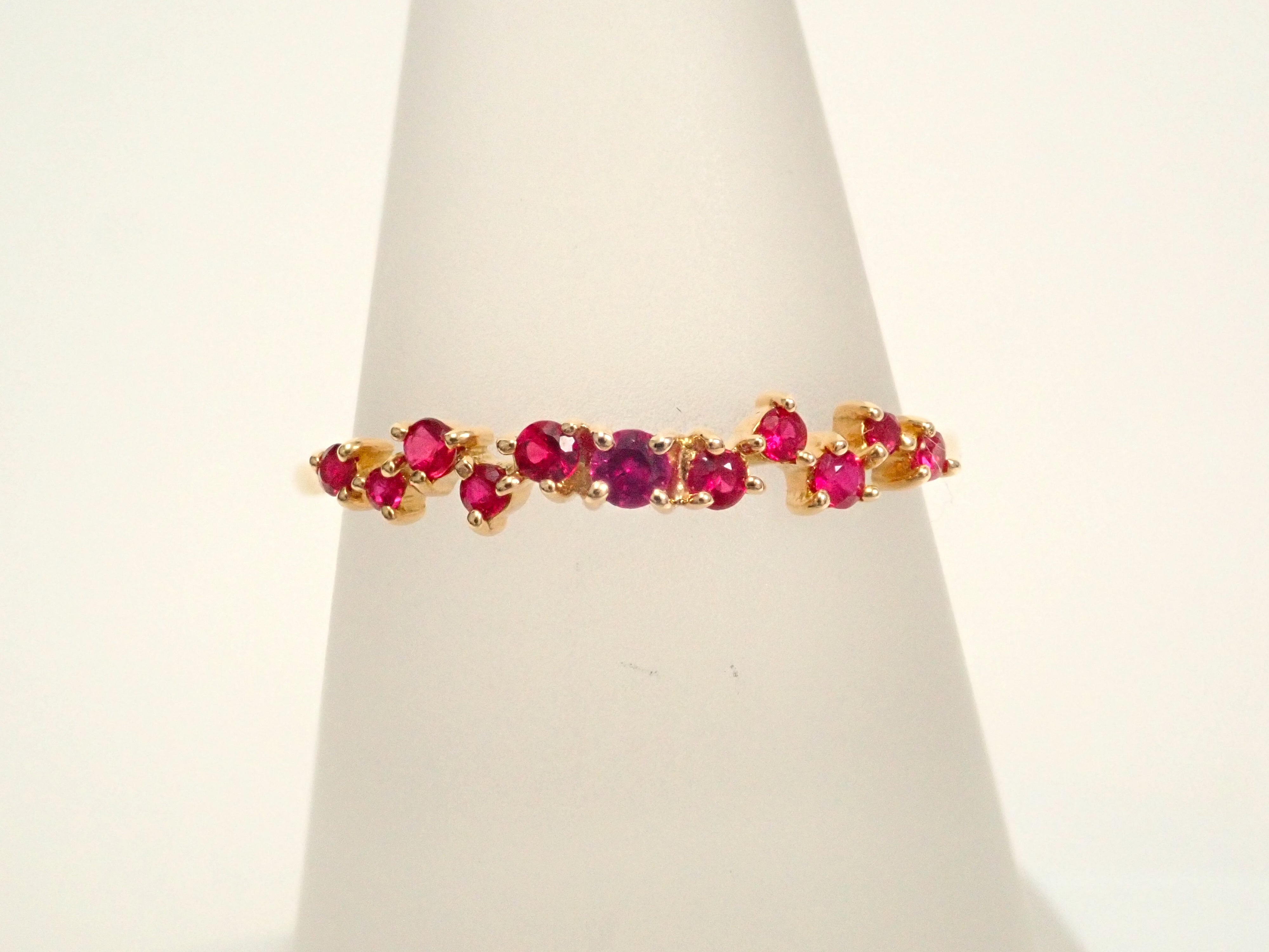 18K Yellow Gold Ruby Ring