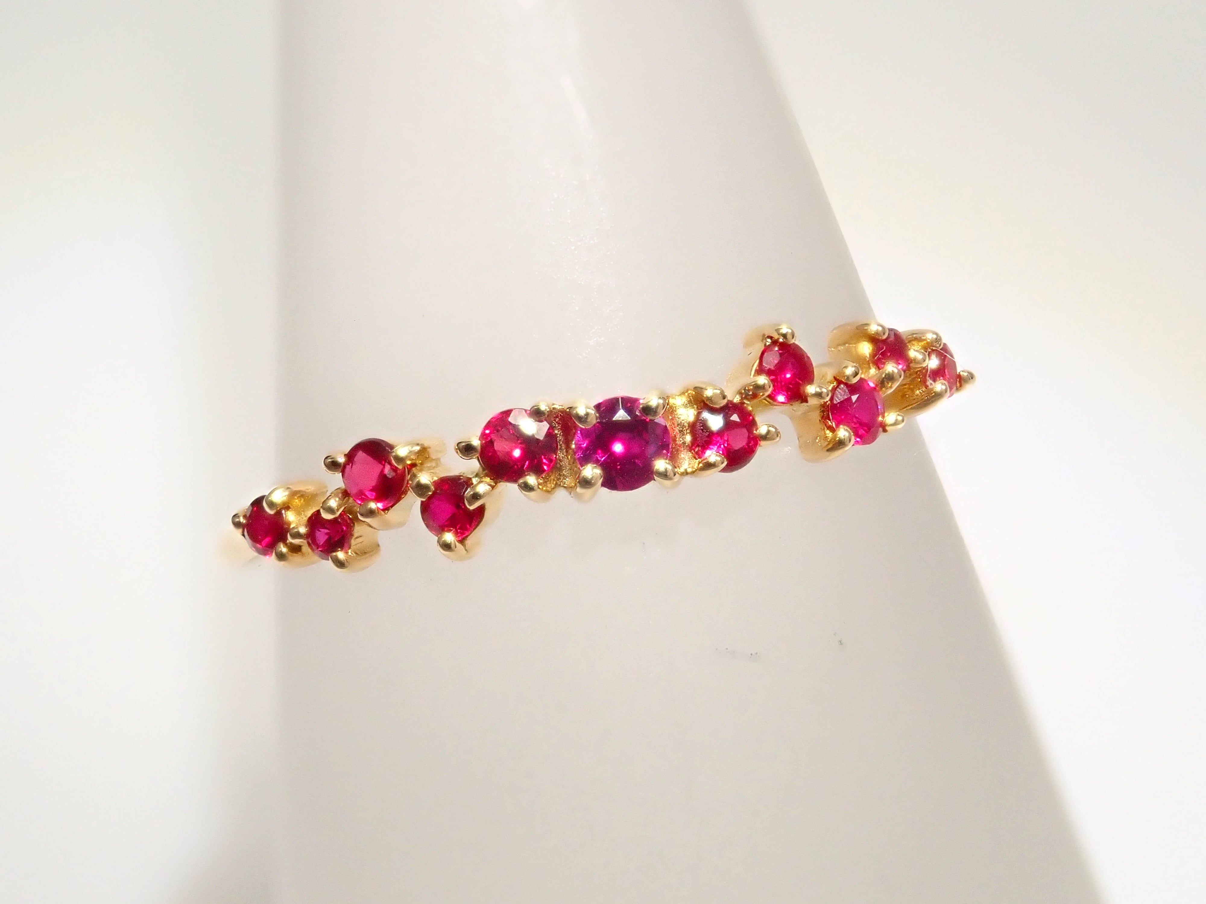 抽選販売0201_05】K18YG ルビー リング