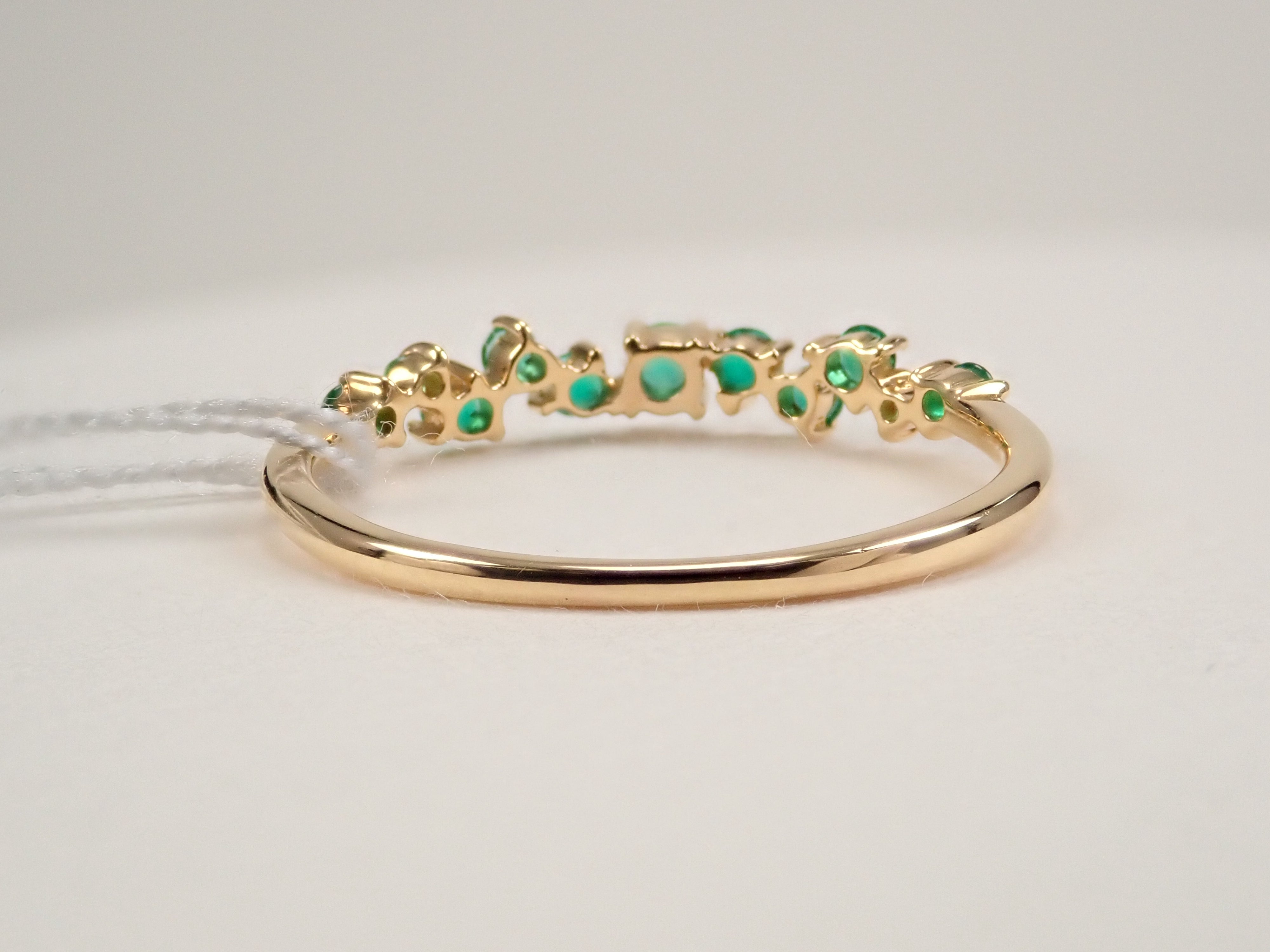 18K Yellow Gold Colombian Emerald Ring