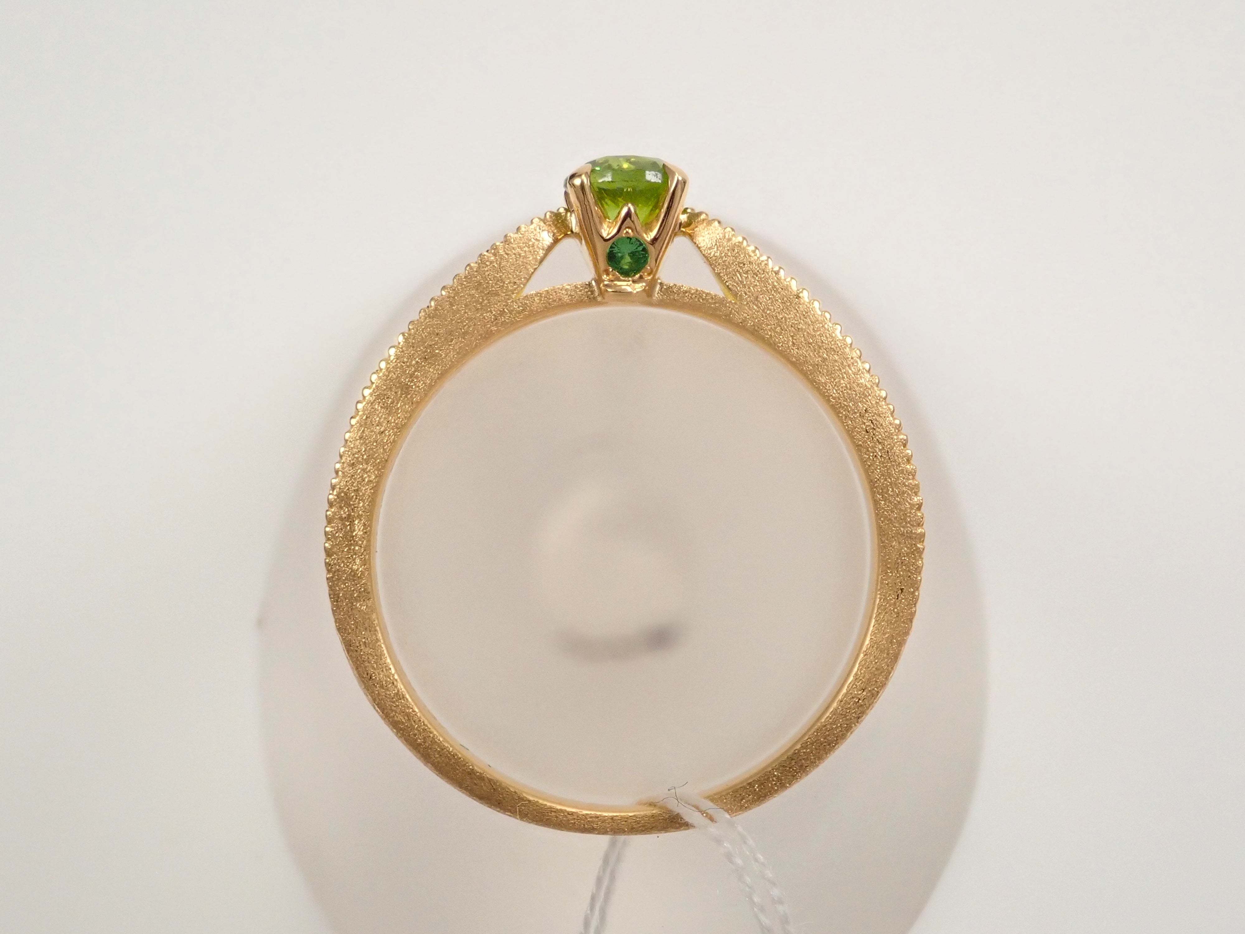 抽選販売0201_07】K18YG ロシア産デマントイドガーネット（ホース