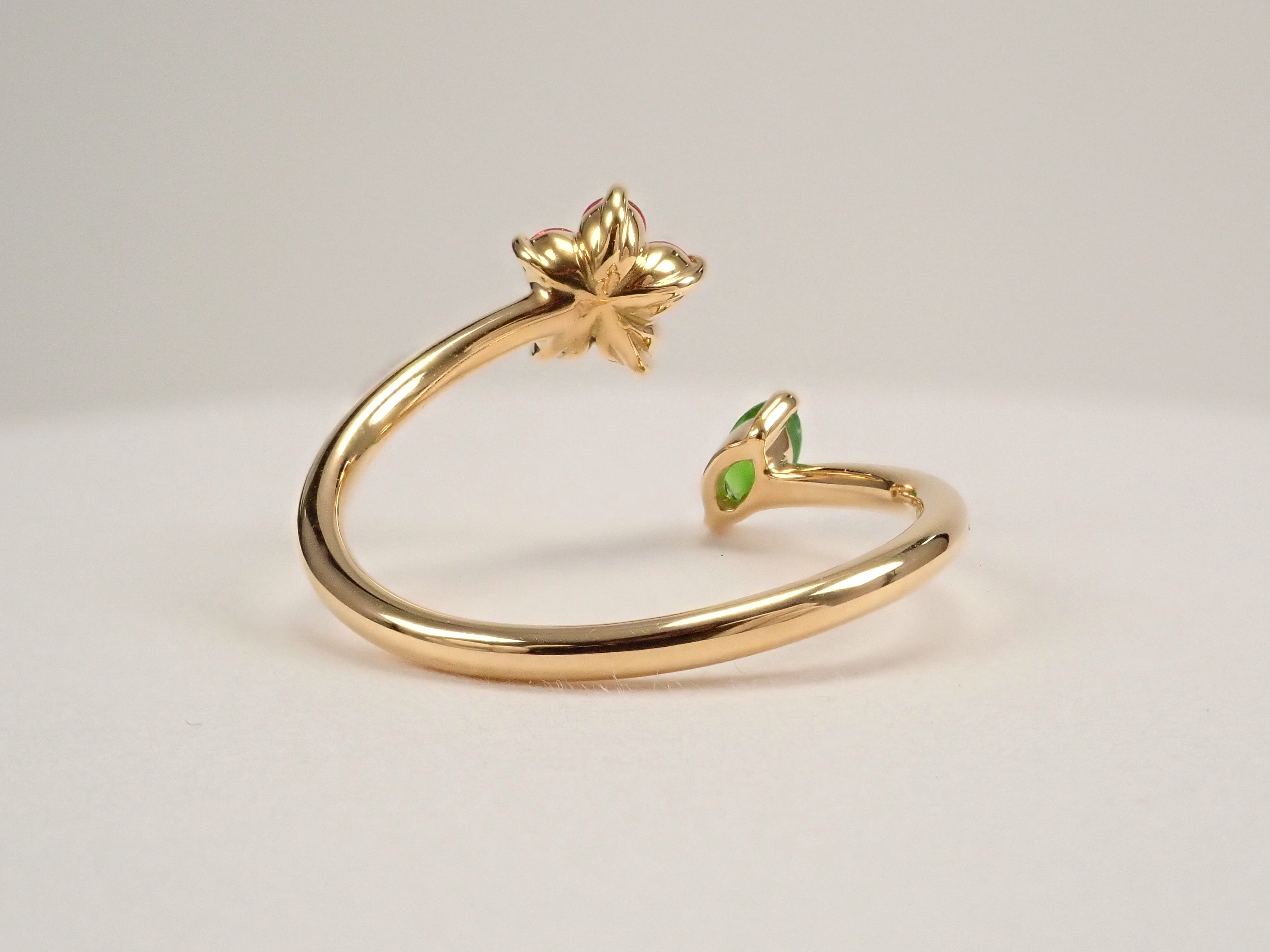 抽選販売0123_05】K18YG ロシア産デマントイドガーネット（ホース