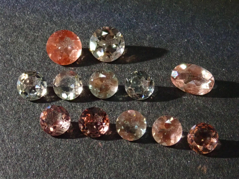 [Limited to 12 stones] 1 stone loose Oregon sunstone cut like Shimizu Precious Stones + special patch [Discount available for multiple purchases]