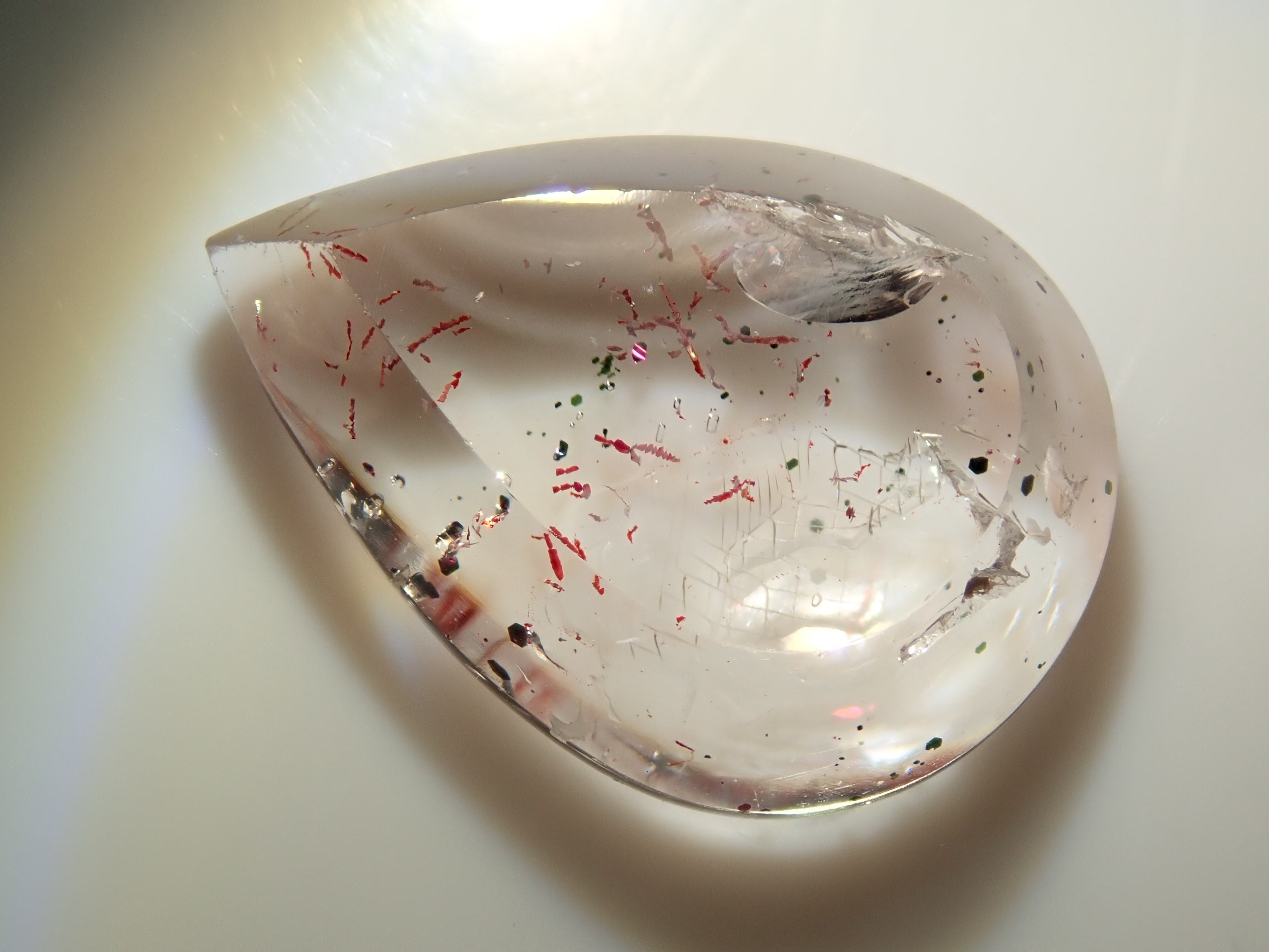 ブラジル エスピリトサント産 オリジナルピンクファイヤークォーツ原石03 ブラジル・エスピリットサント産 ピンクファイヤー 原石