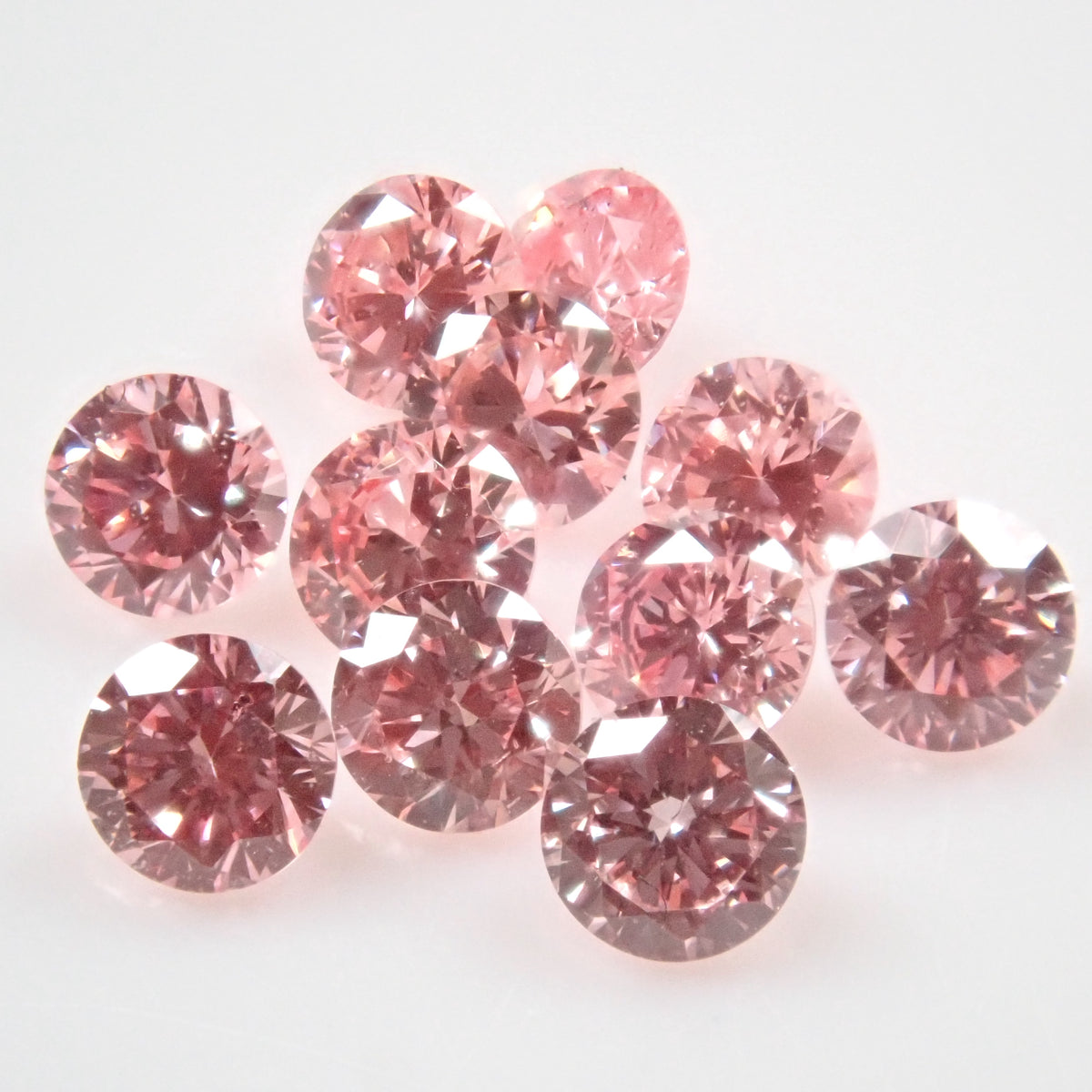 ラボグロウンピンクダイヤモンド（2mm,合成ピンクダイヤモンド,Fancy  