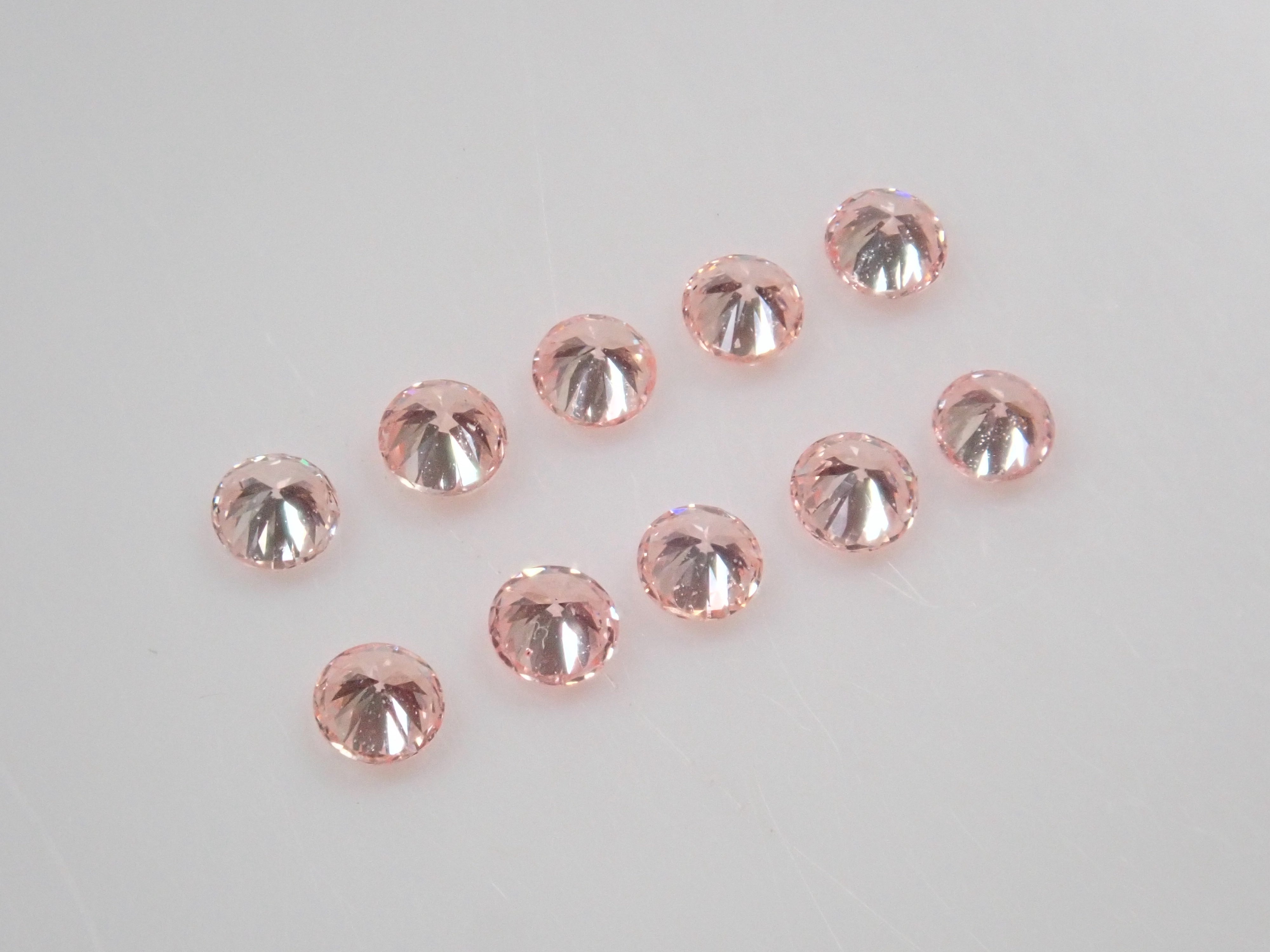 ラボグロウンピンクダイヤモンド（2mm,合成ピンクダイヤモンド,Fancy Light Pink程度）1石ルース 《複数購入割引有》