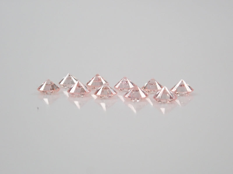 Lab-grown pink diamond (2mm, synthetic pink diamond, about Fancy Light Pink) 1 stone loose (multiple purchase discount available)
